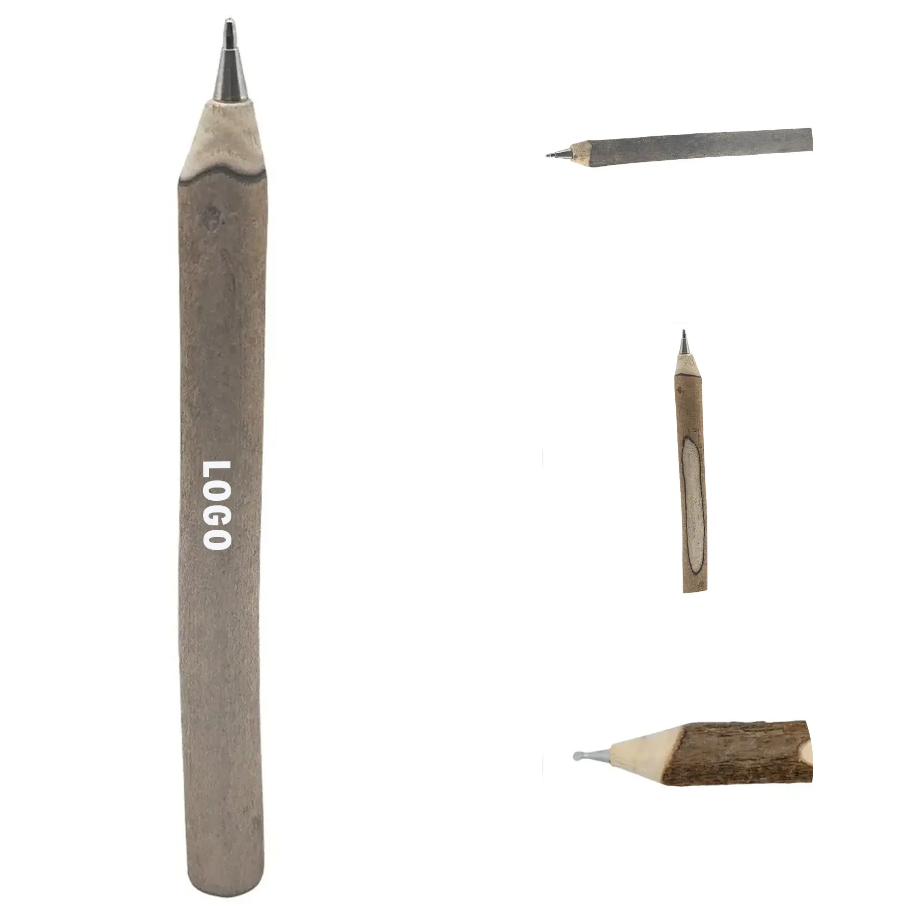 Natural Wood Twig Ballpoint Pen Customizable Promotional Gift 2