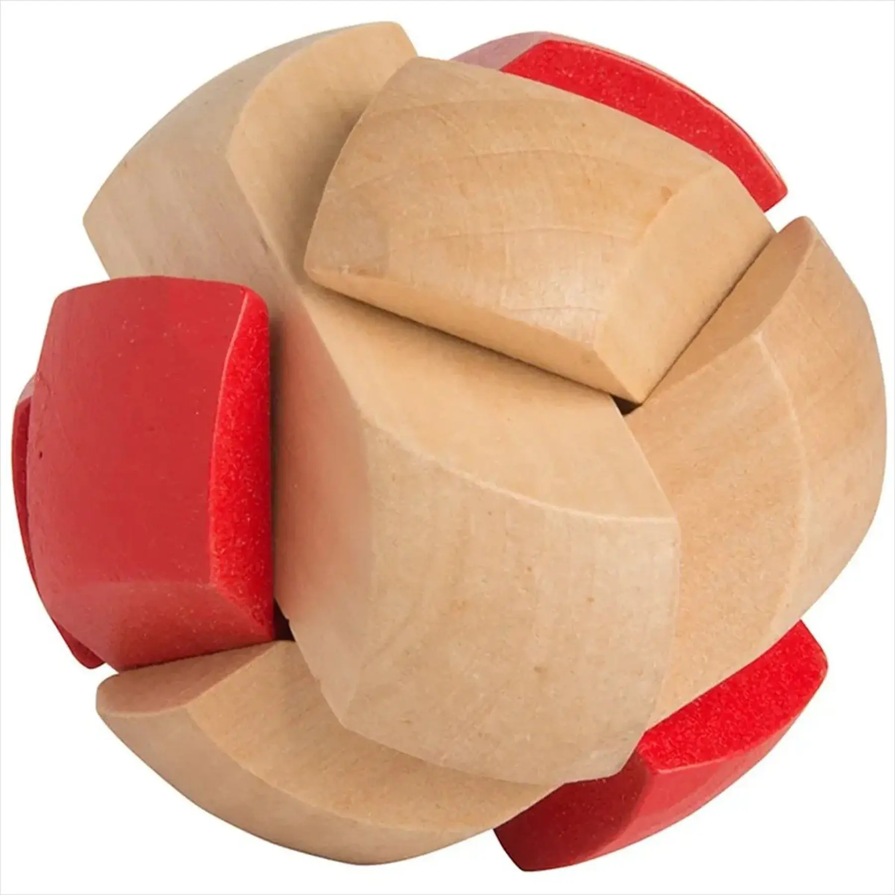 Custom Wooden Soccer Puzzle Brain Teaser