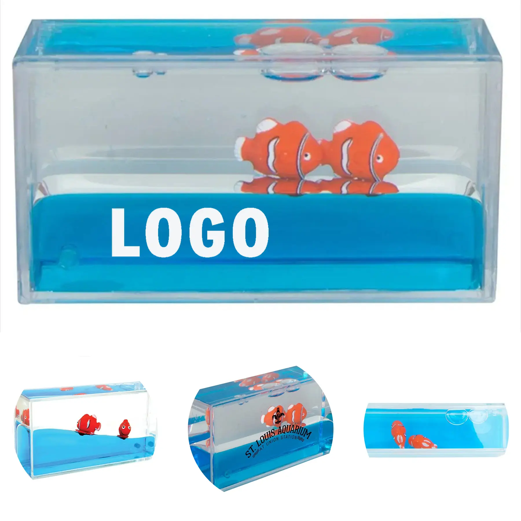 Compact Clownfish Wave Paperweight 2