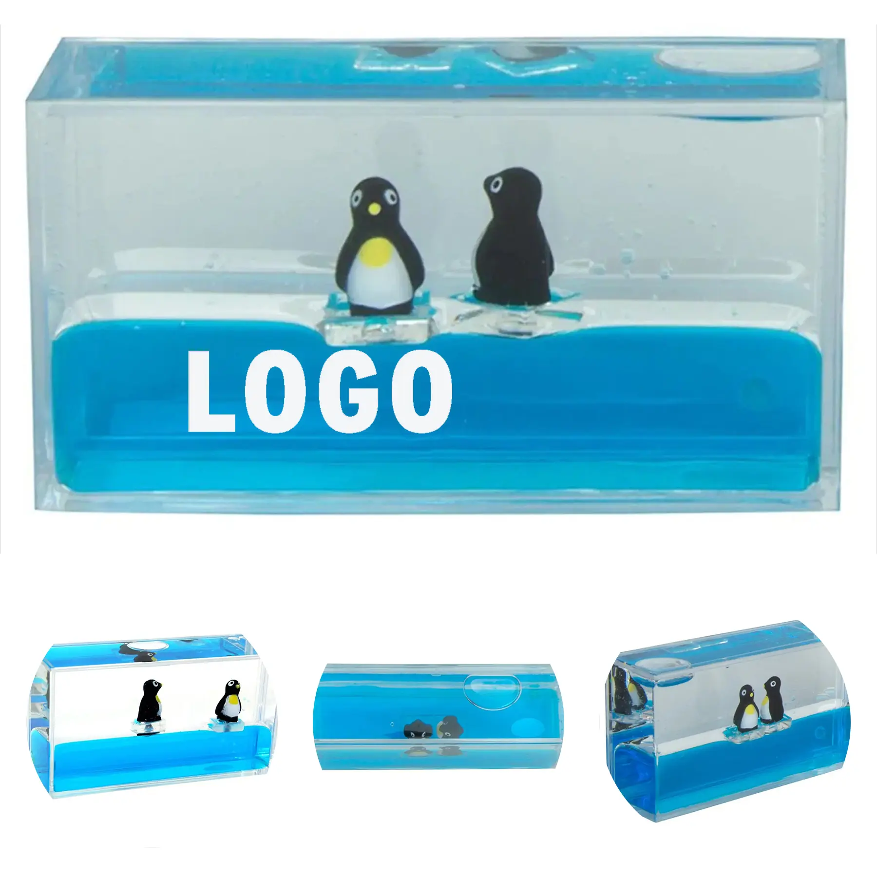 Playful Penguin Liquid Motion Desktop Toy 2