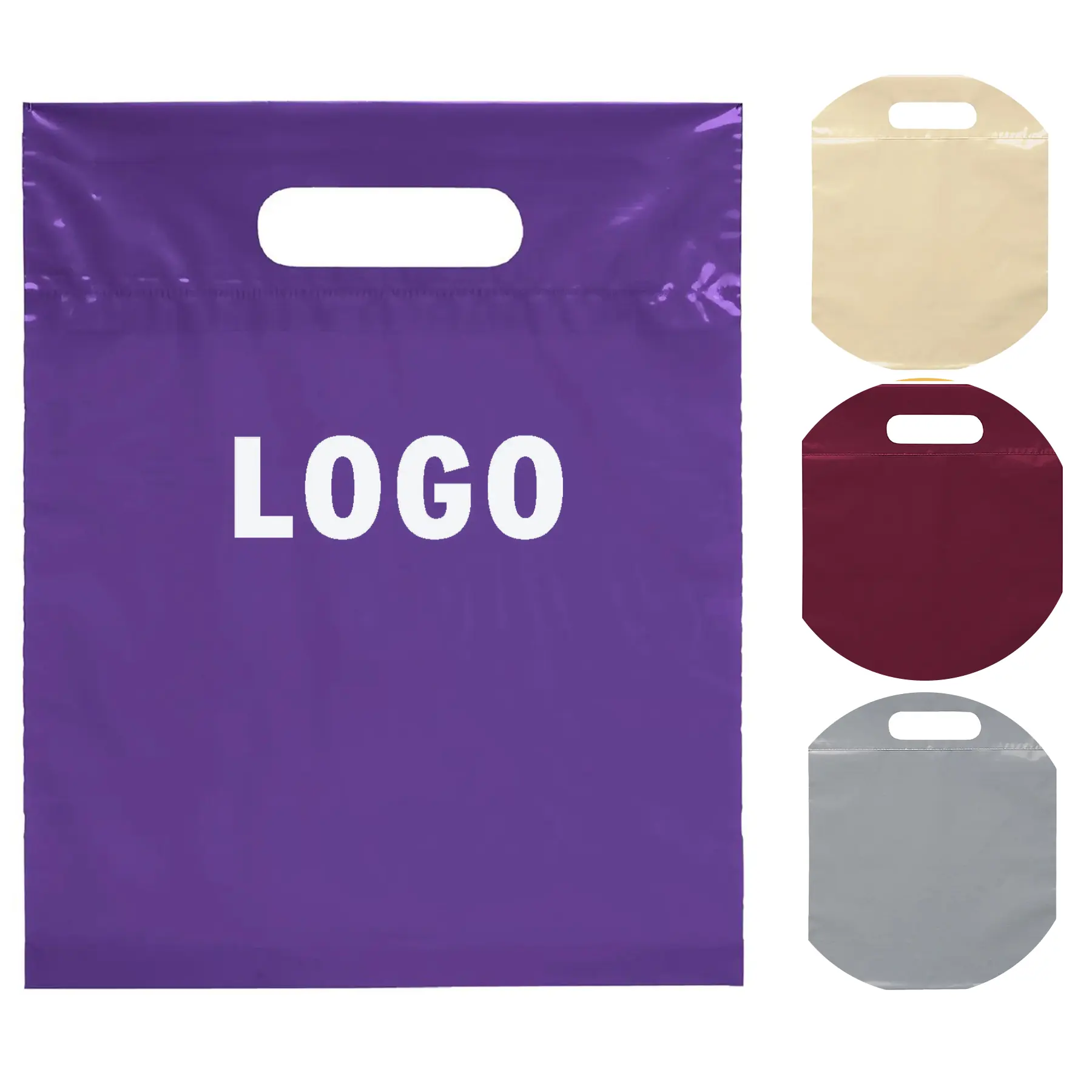 9.5x12 Die Cut Handle Bags Flexo Printed 2