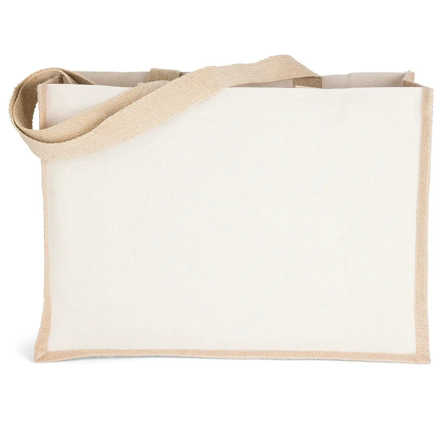 Vintage Style Natural Cotton Jute Tote Bag