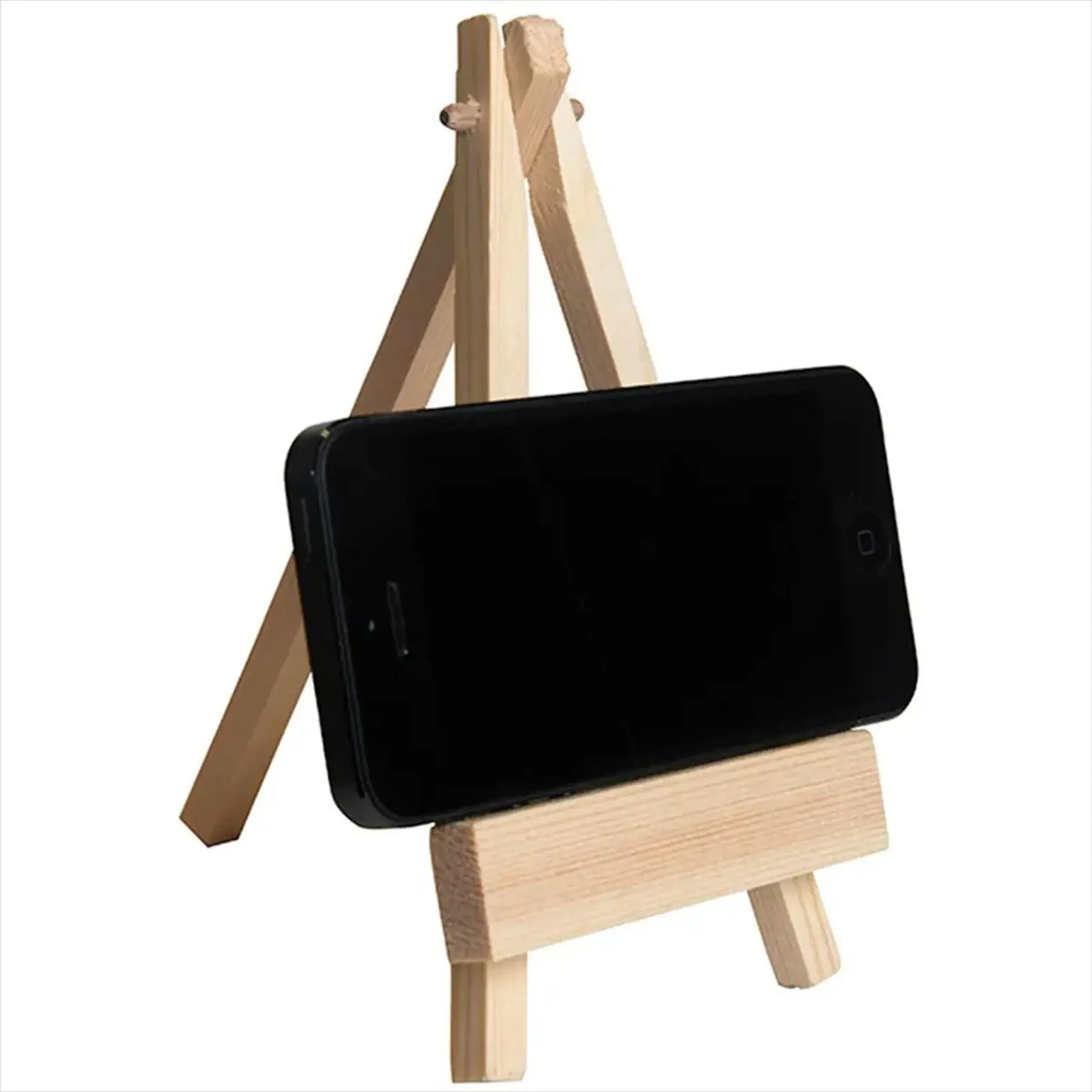 Natural Wood Mini Easel Phone Stand