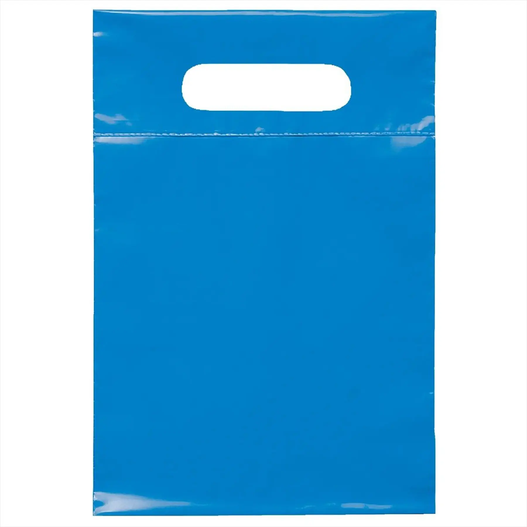 Custom Flexo Print Die Cut Handle Plastic Shopping Bags