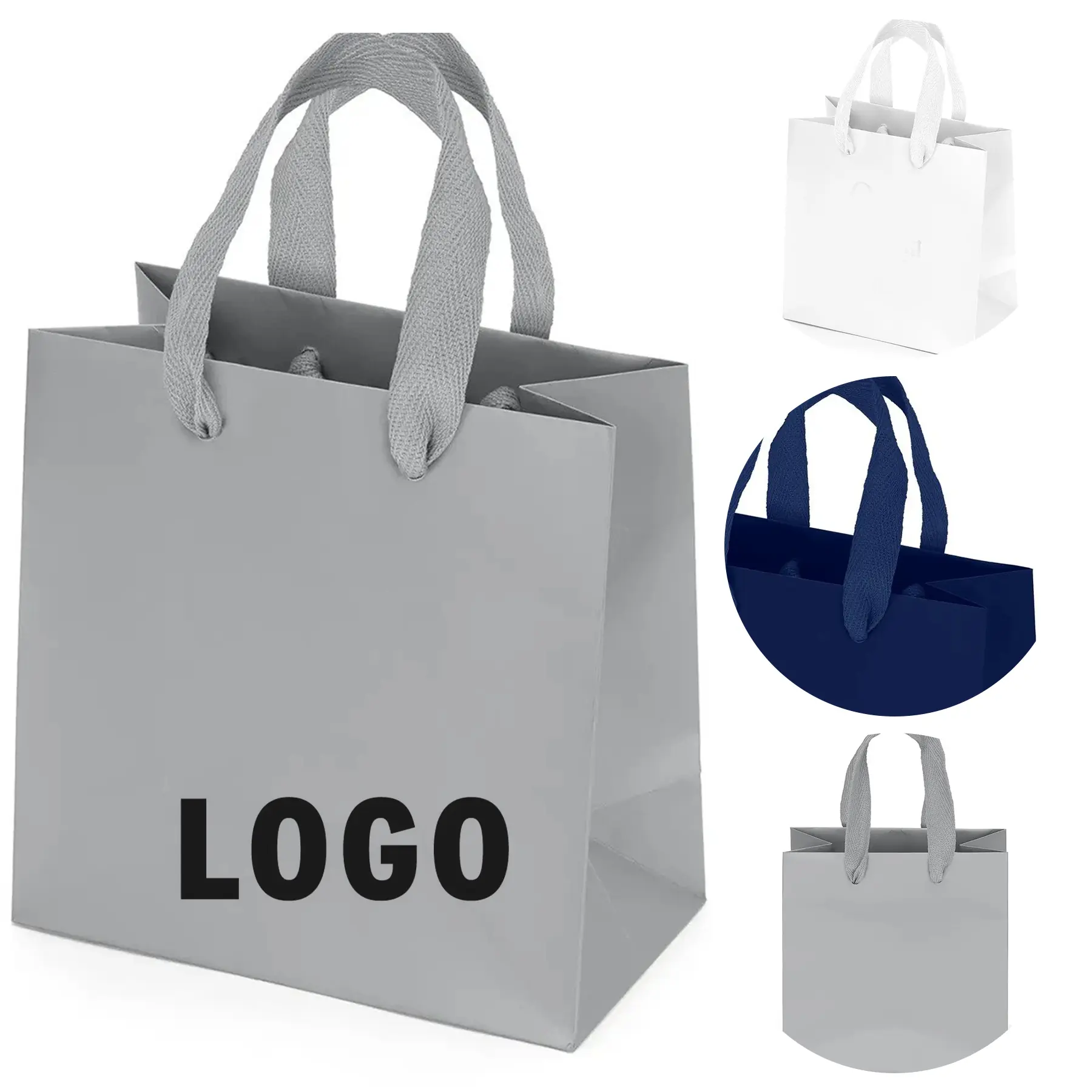 Matte Laminated Euro Tote Bag with Foil Print and Woven Handles 2