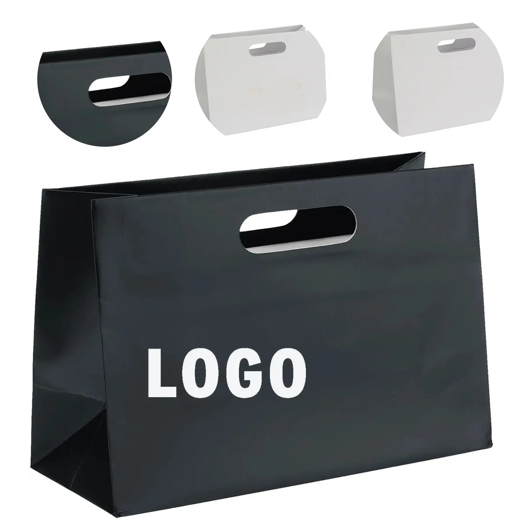 Heavyweight Matte Laminated Die Cut Handle Tote Foil Print 2