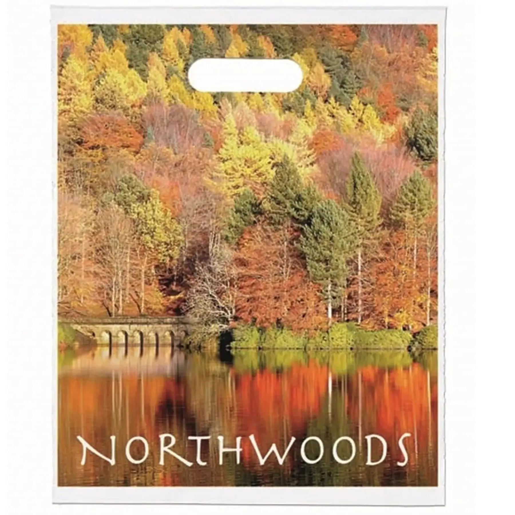 Custom Full Color Die Cut Plastic Bags