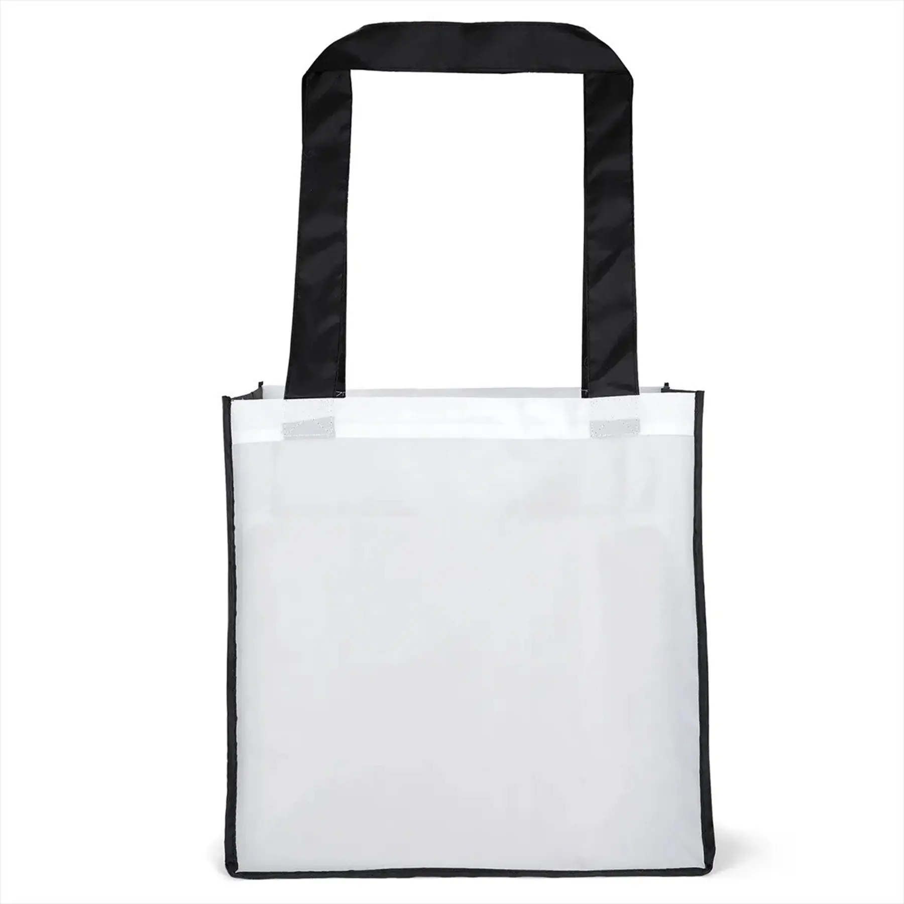 Custom Sublimation Polyester Tote Bag with Black Gussets