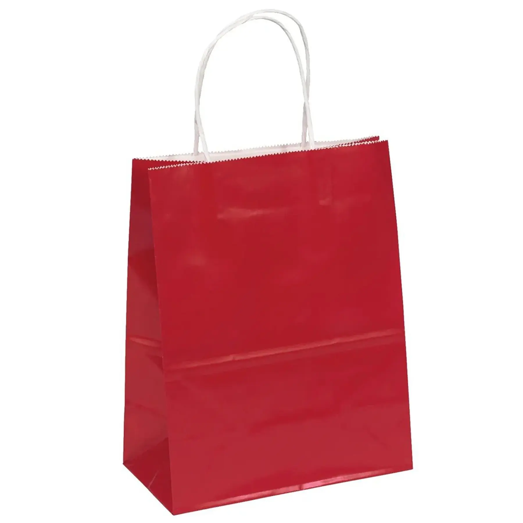 Foil Glossy Shopping Bag Twisted Kraft Handles