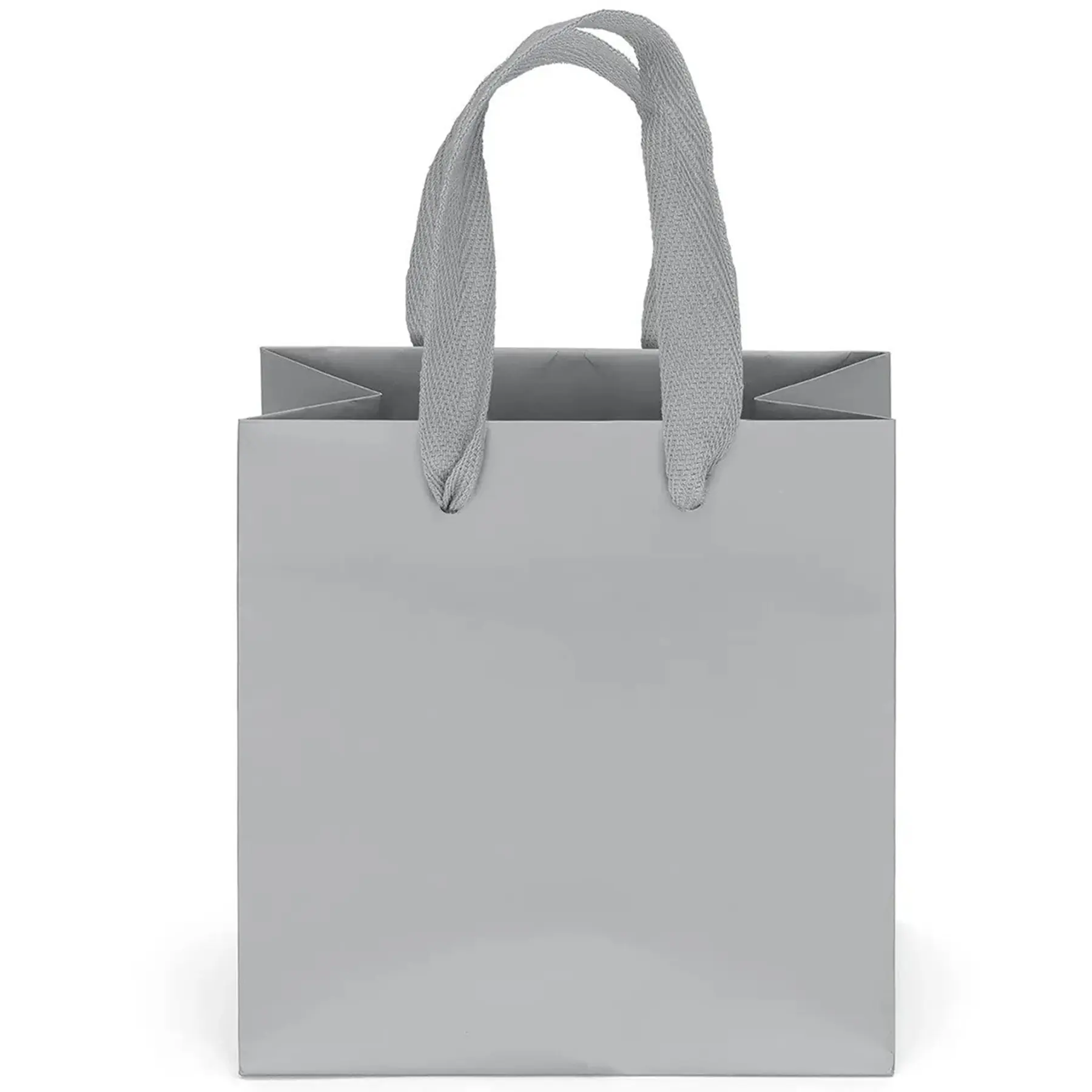 Matte Laminated Eurotote Bag with Woven Handles