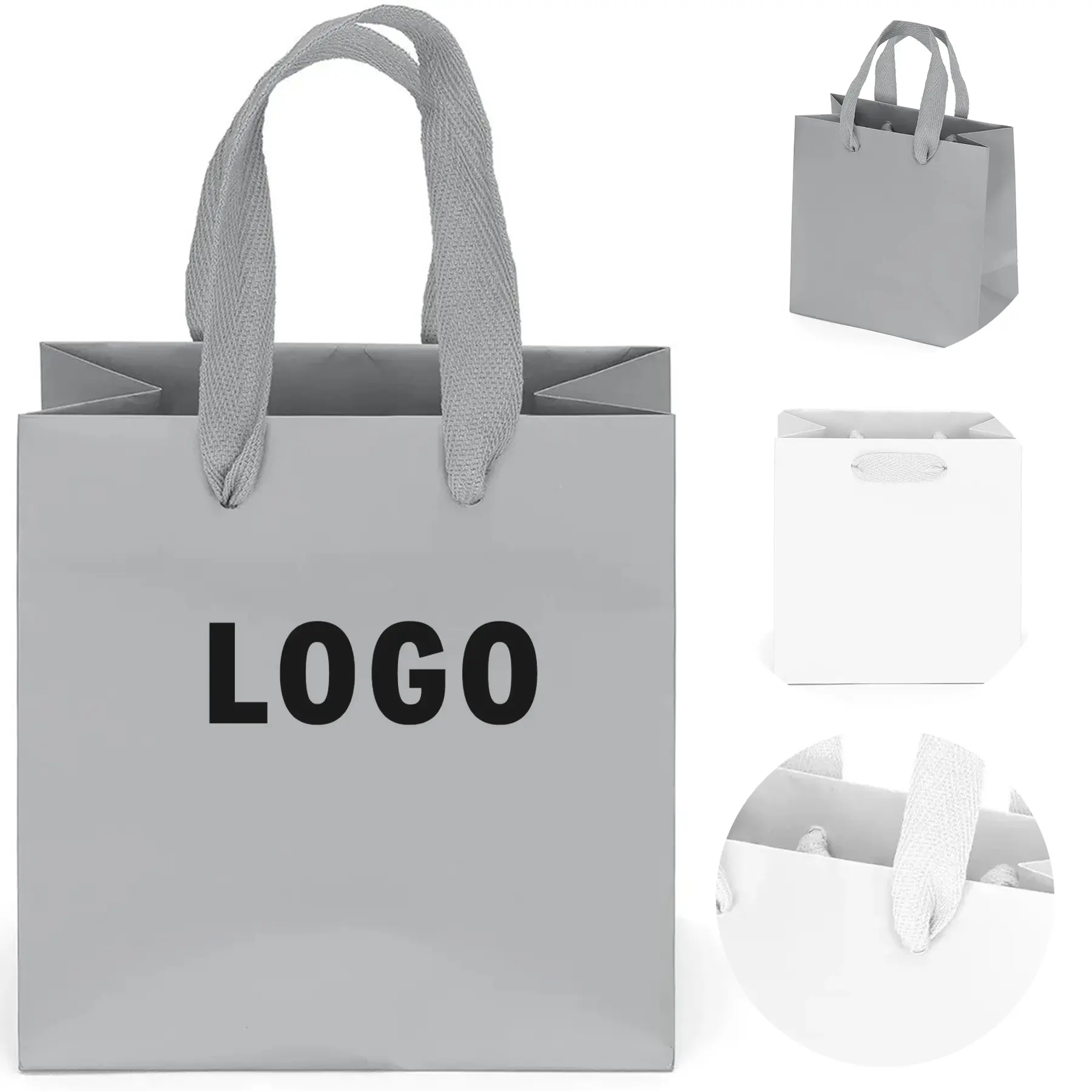 Matte Laminated Eurotote Bag with Woven Handles 2