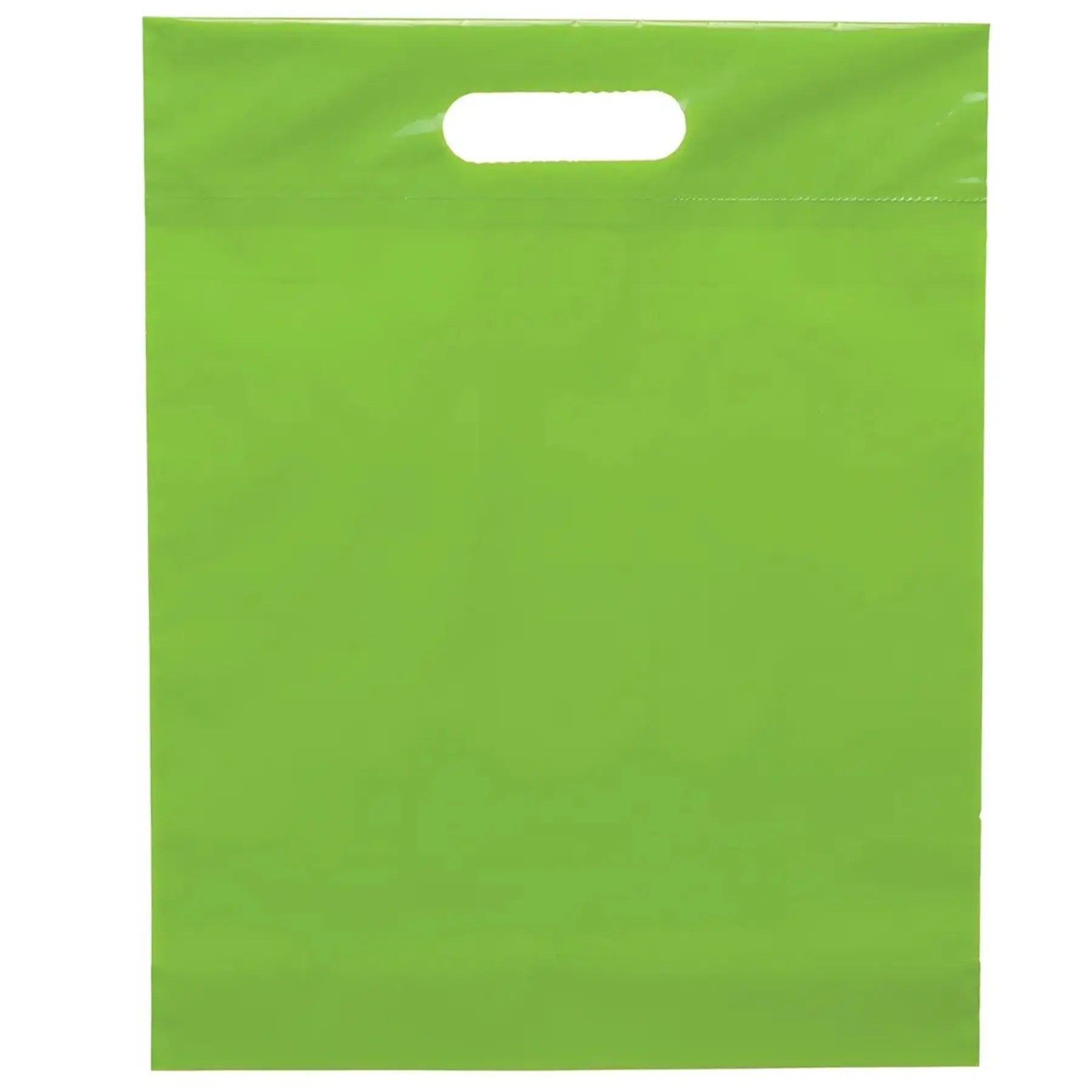 Vibrant Color Die Cut Handle Bag Heavy Duty Plastic