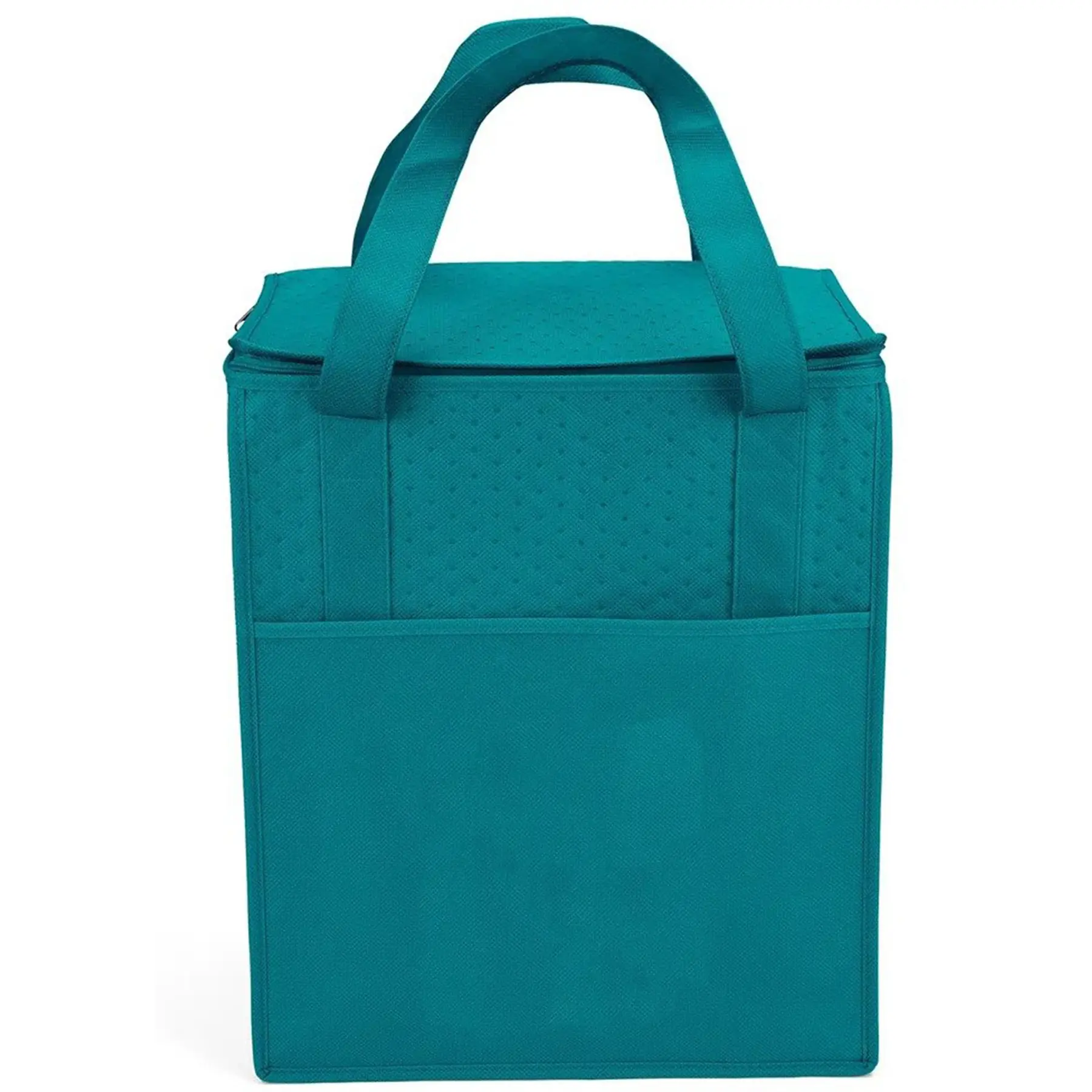 Extra Large Insulated Tote Thermal Foil Lining Zip Top Front Pocket