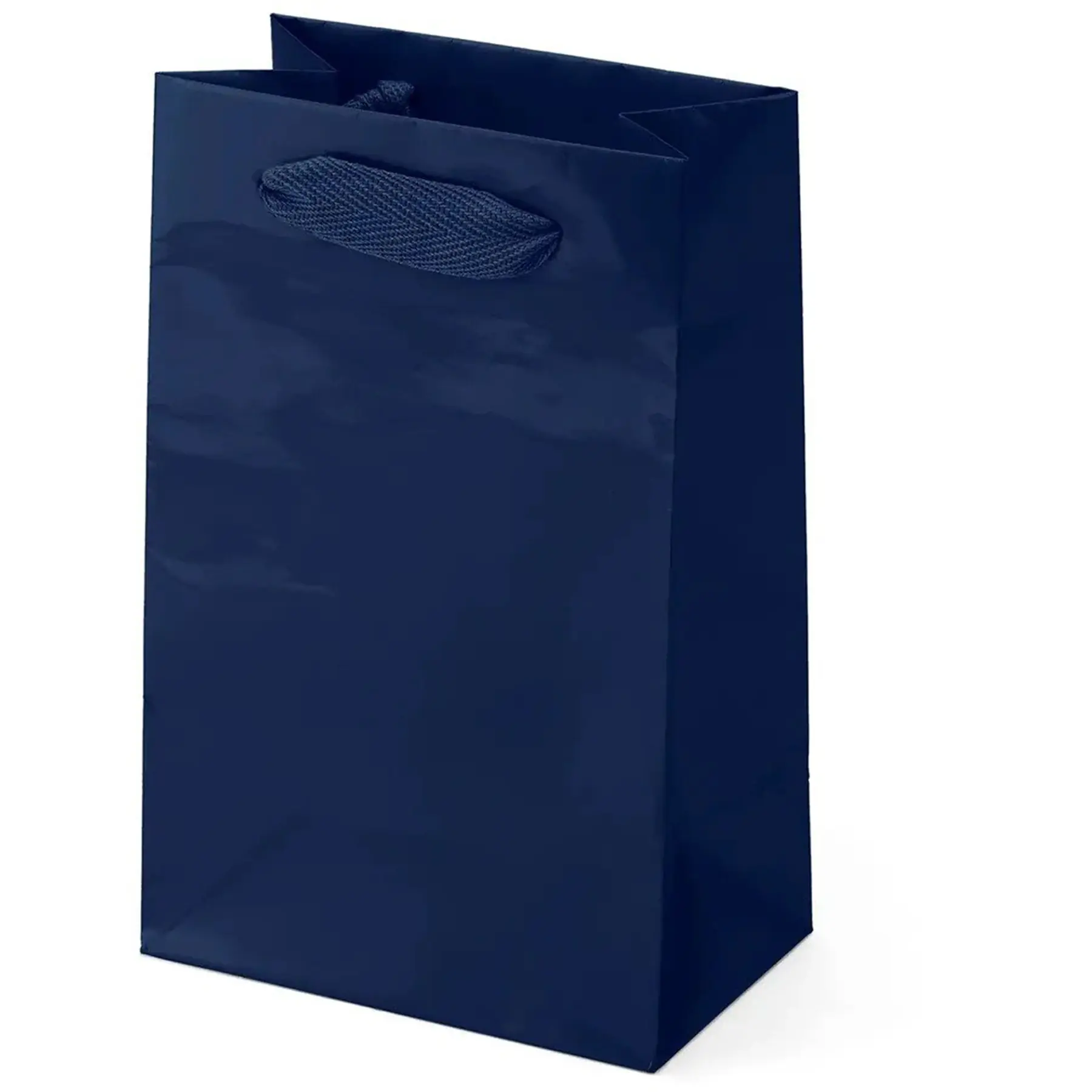 Glossy Foil Euro Tote Bag Premium Laminated Paper Woven Handles