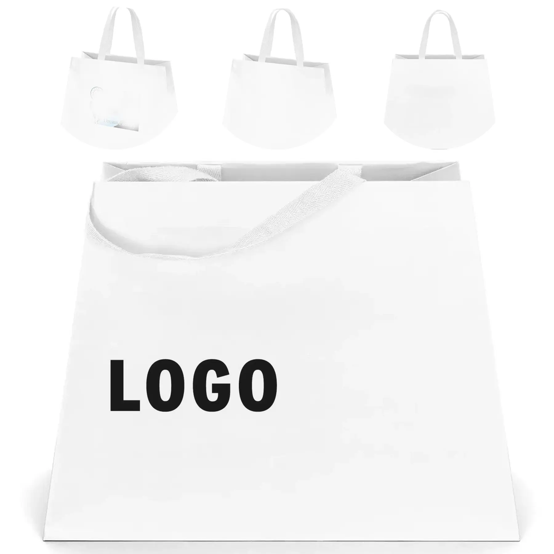 Trapezoid Eurotote Bag Colorful Woven Handles 2