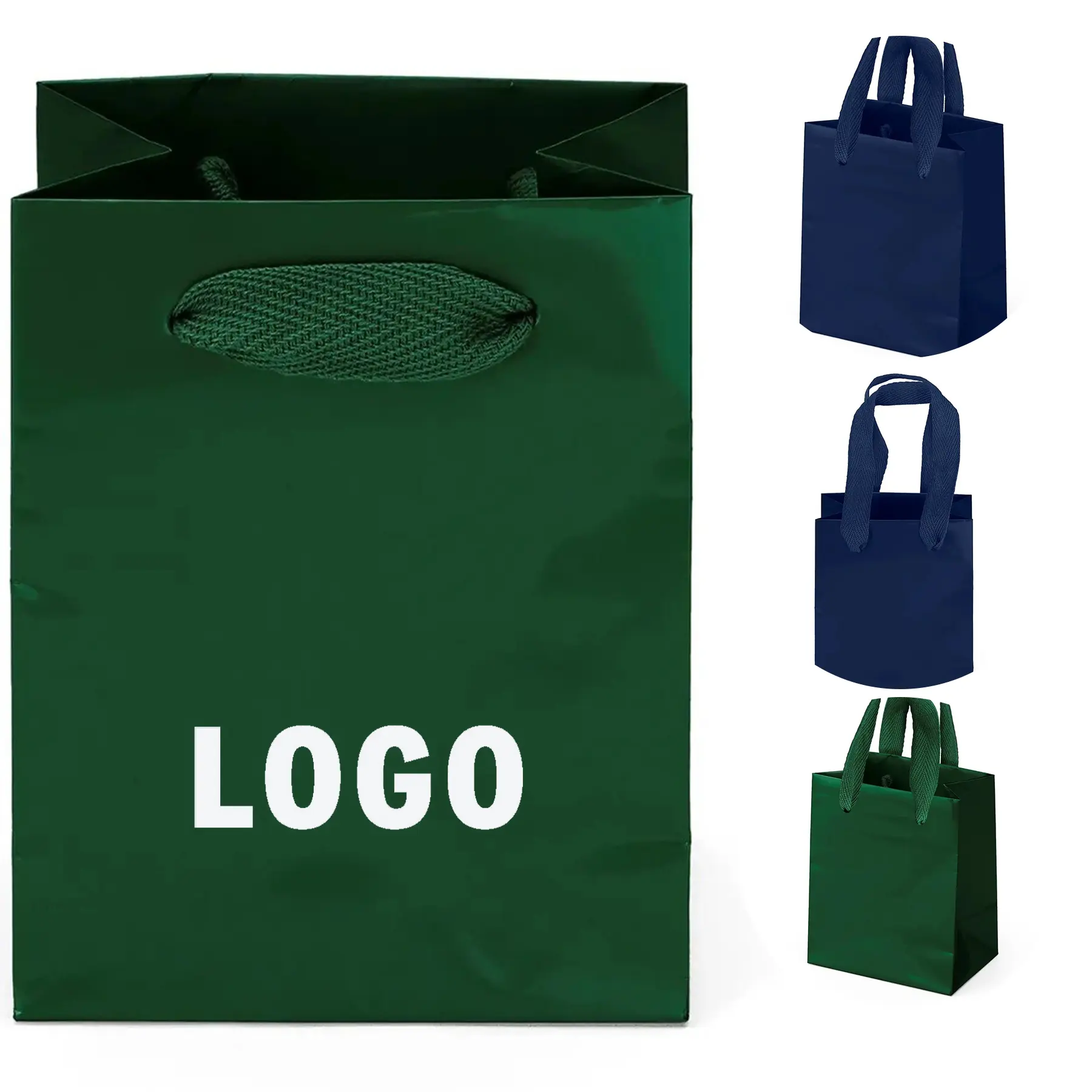 Stylish Foil Accent Tote Bag with Woven Handles 2