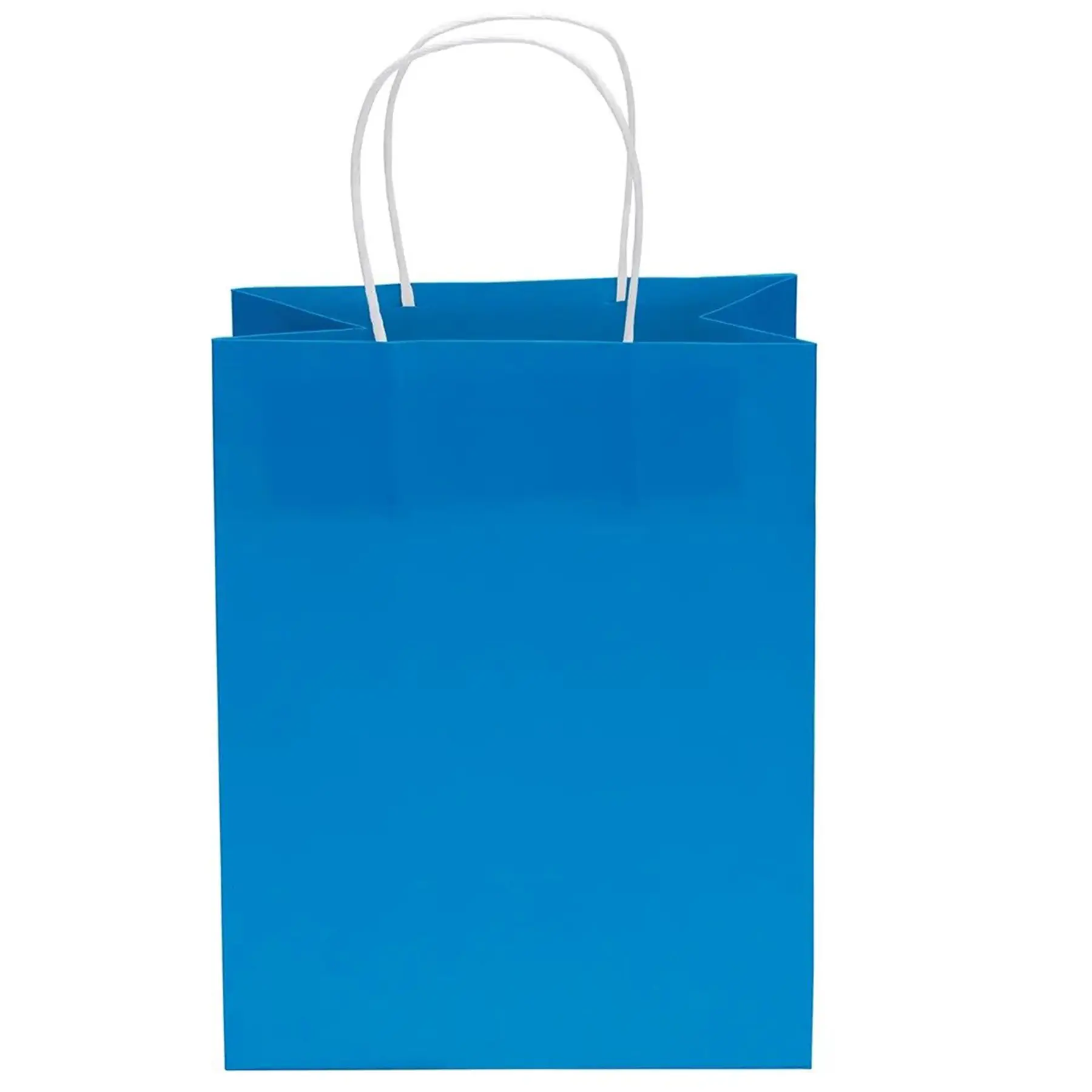 Vibrant Matte Paper Gift Bags with White Handles - Mini