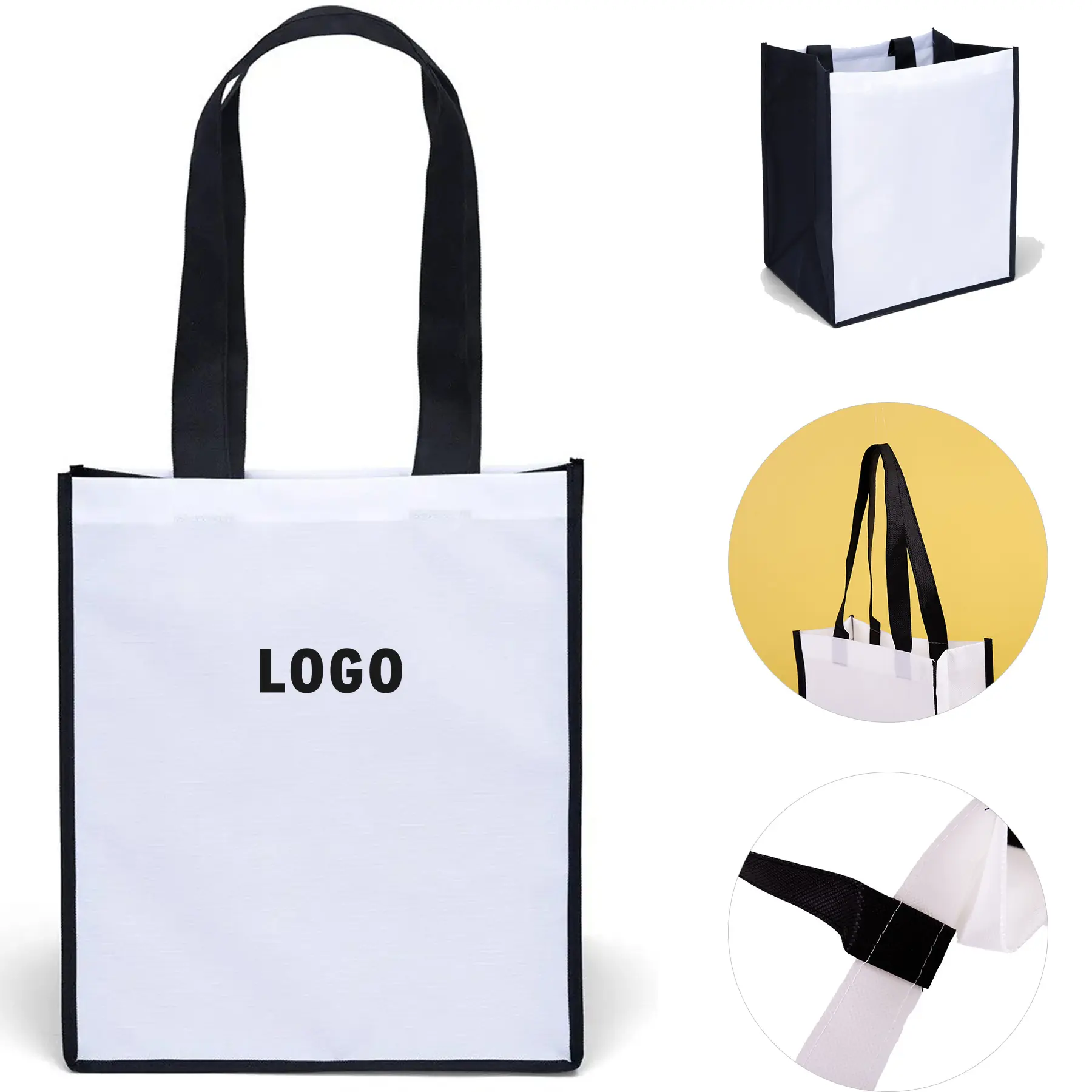 Sublimation Blank Polyester Tote Bag Double Sided Heavy Duty 2