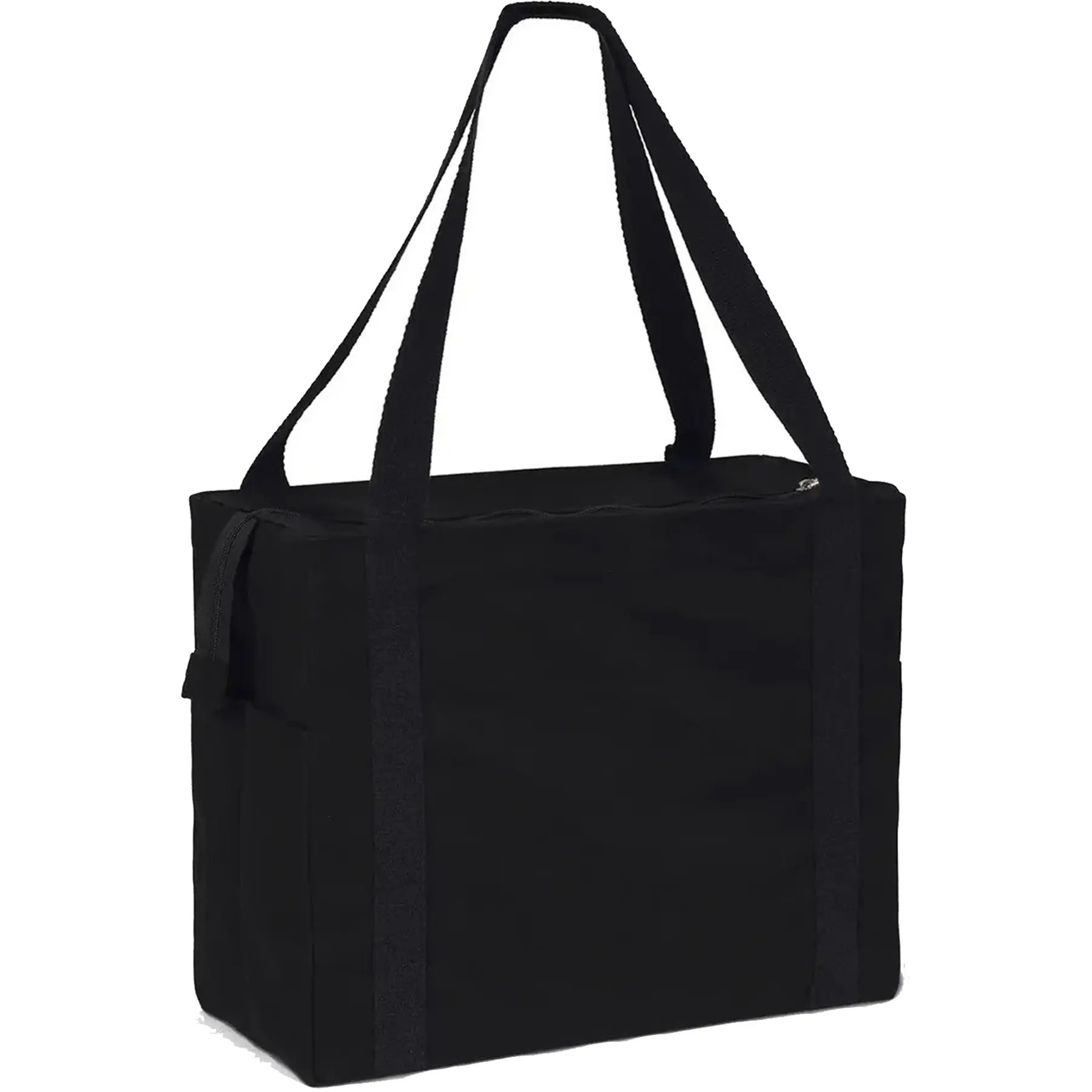 Deluxe Canvas Zipper Tote Bag Sparkle Finish Oversized Carryall