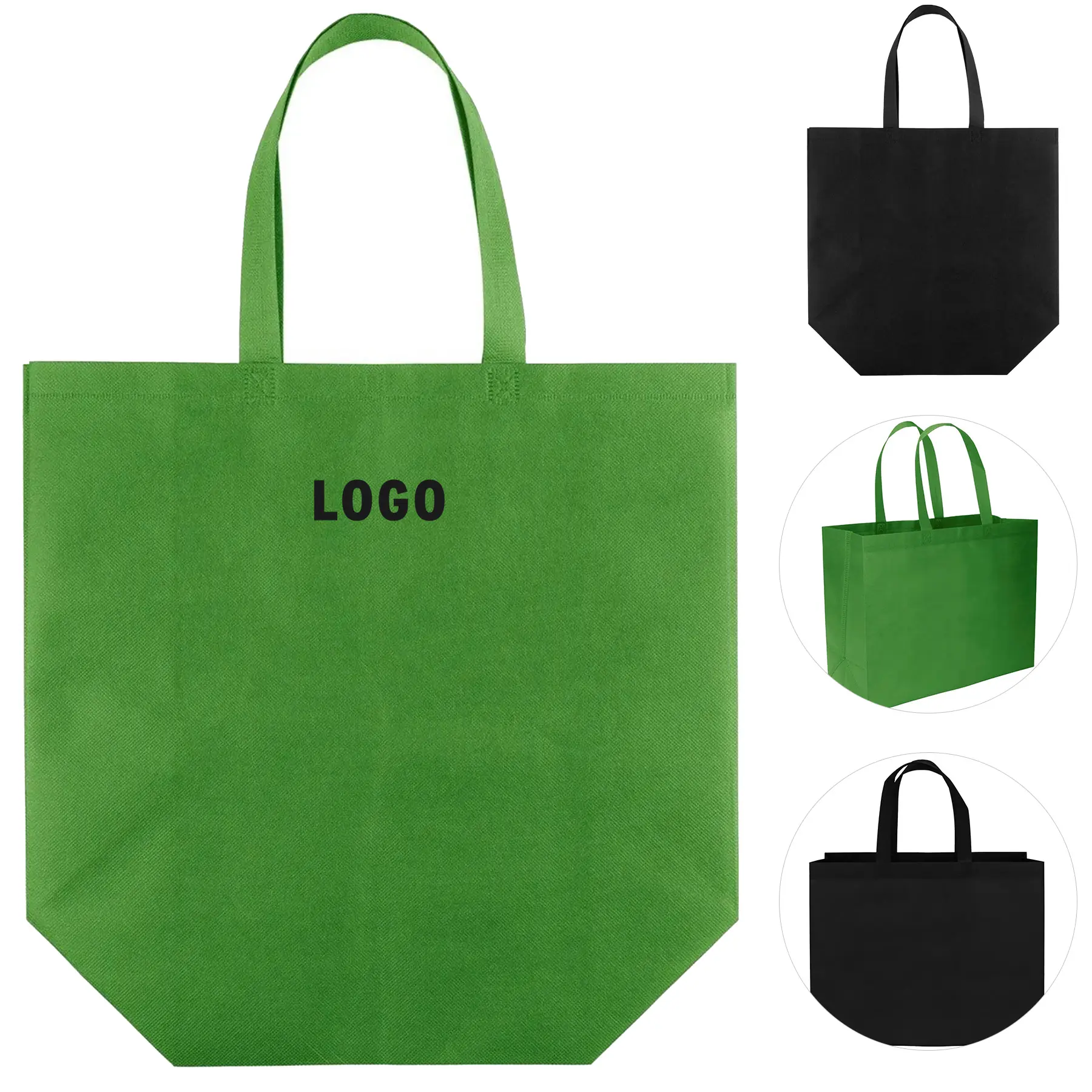 Economy Non Woven Shopper Tote Bag Customizable 2