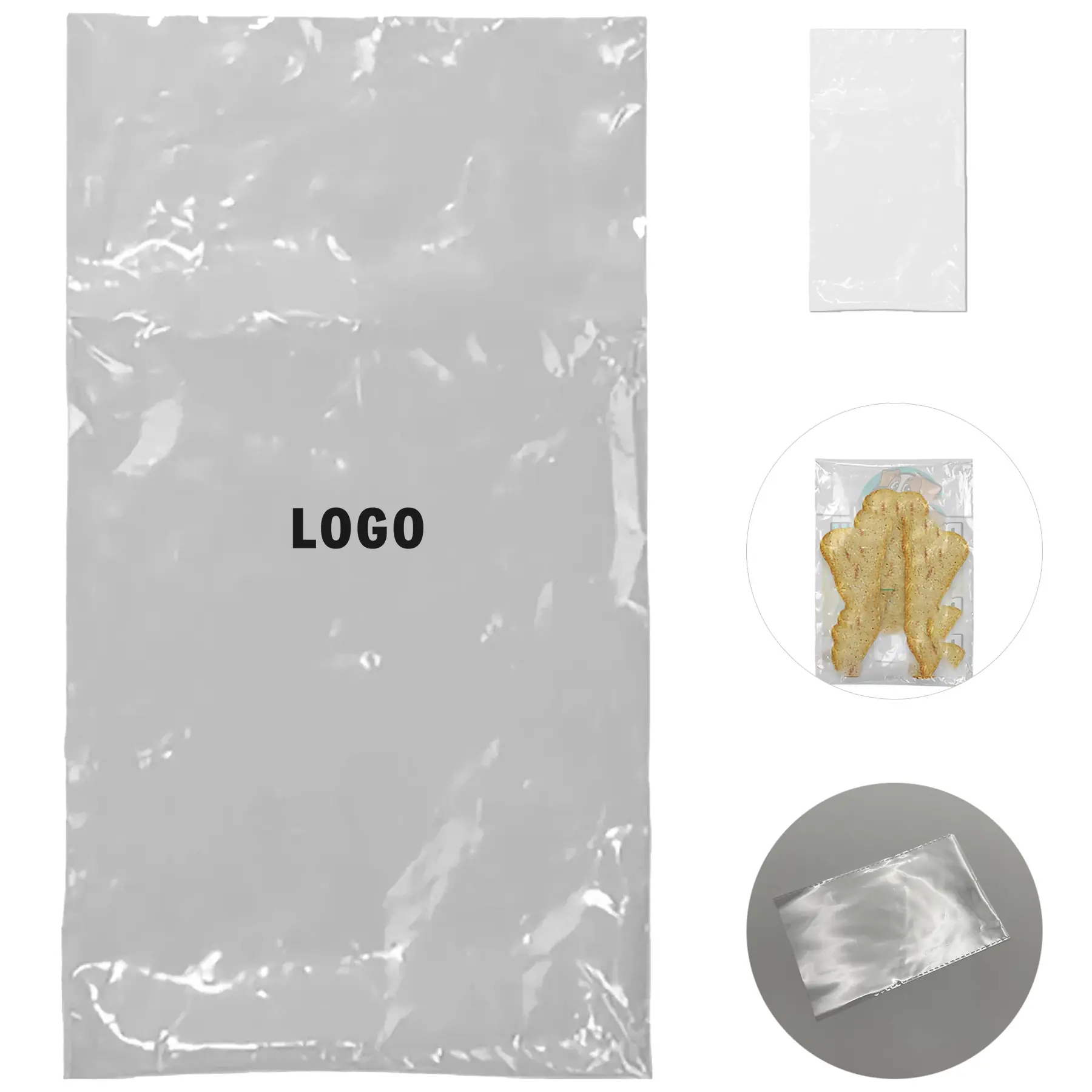 Custom Full Color Open End Poly Bags 5x9 2