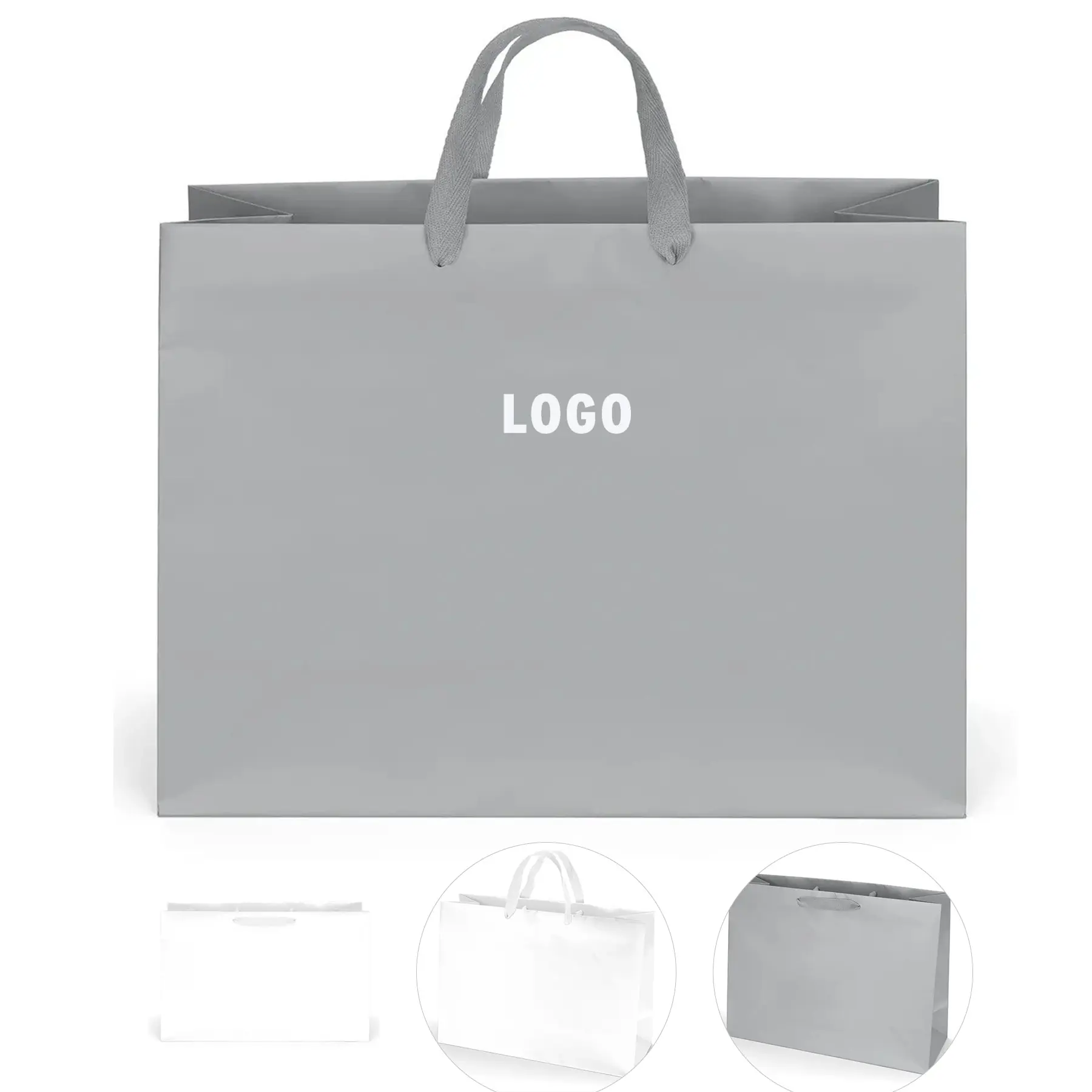 Matte Laminated Eurotote Shopping Tote Woven Handles 2