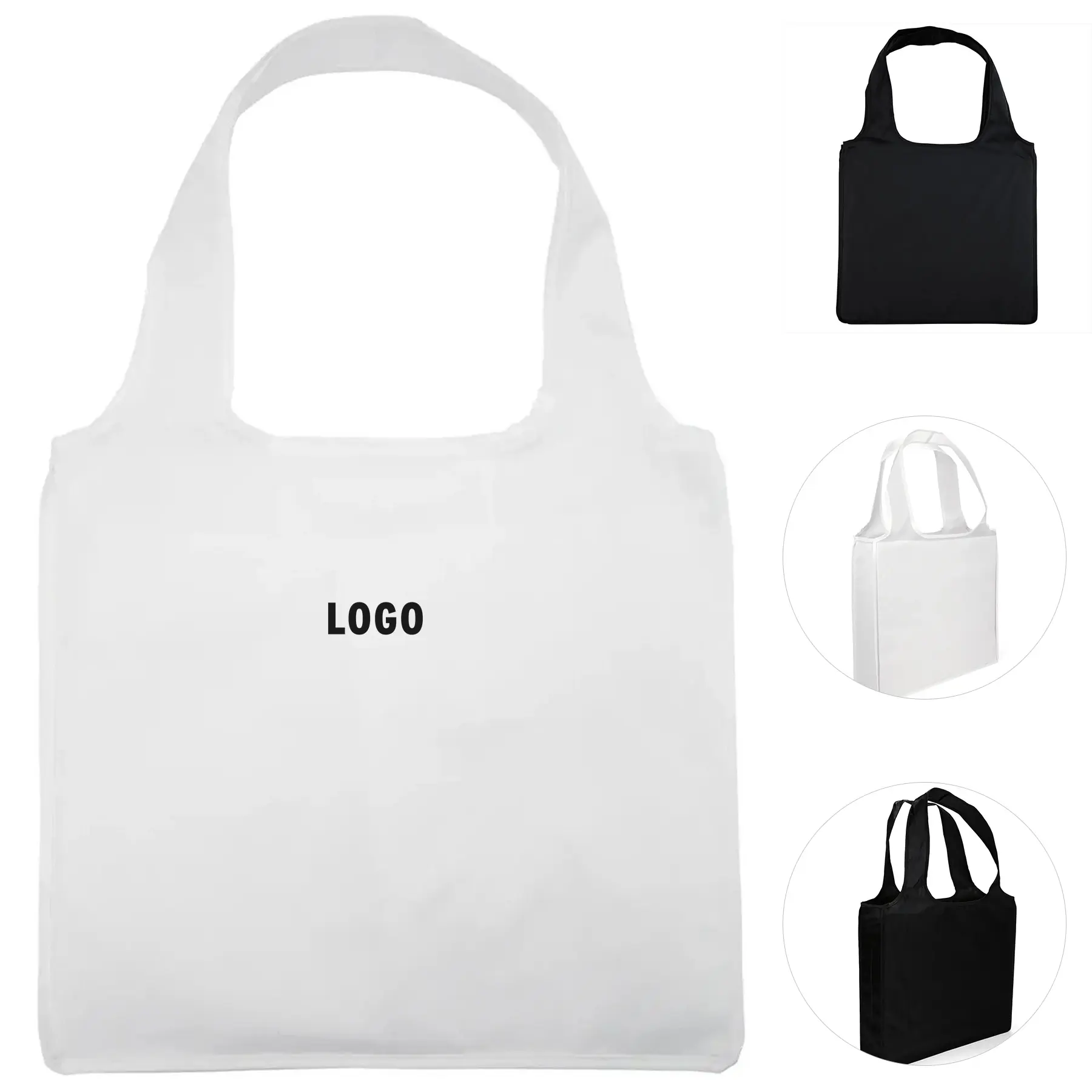 Eco Friendly Recycled Polyester Tote Foldable Travel Bag 2