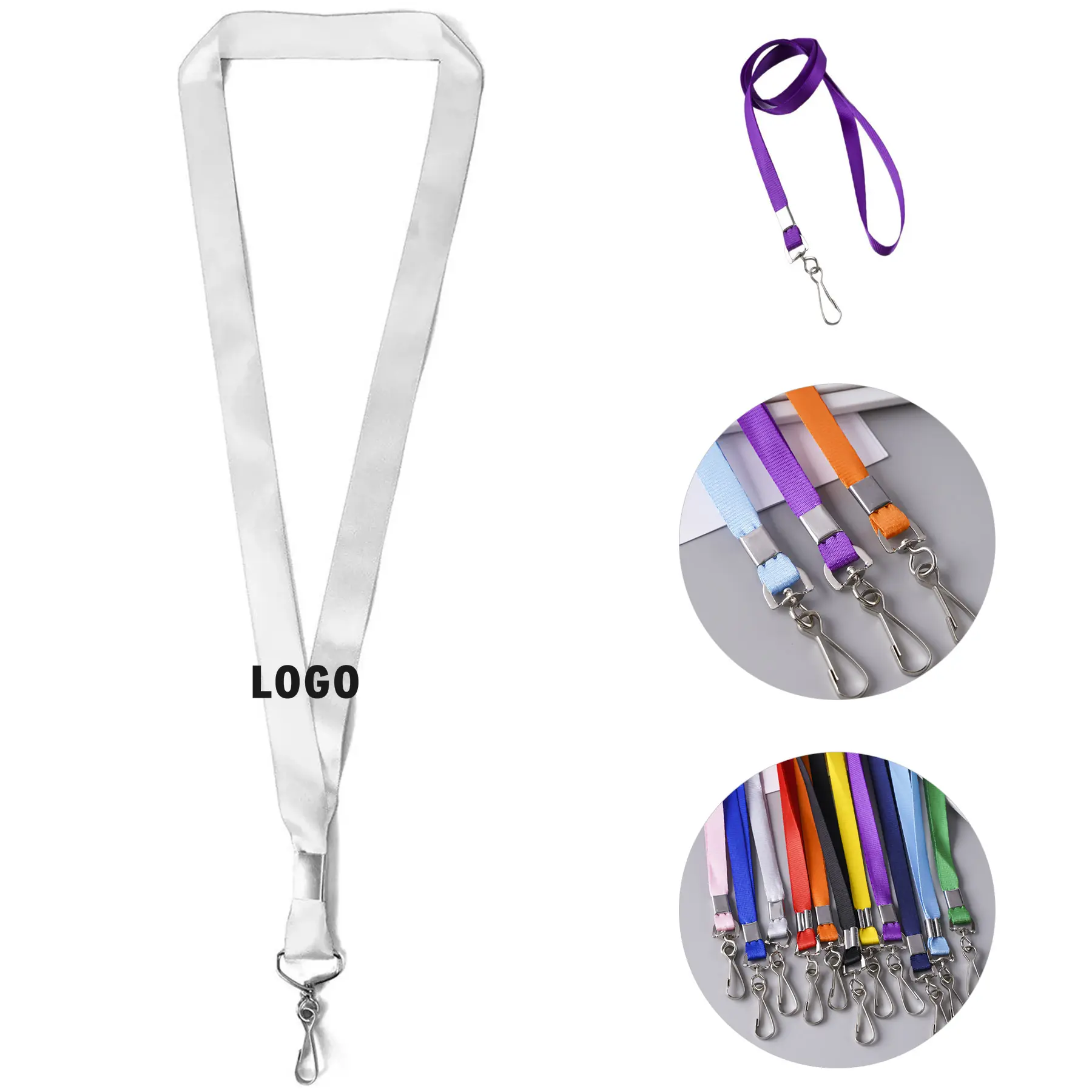 Custom Sublimation Bridal Satin Lanyards 2