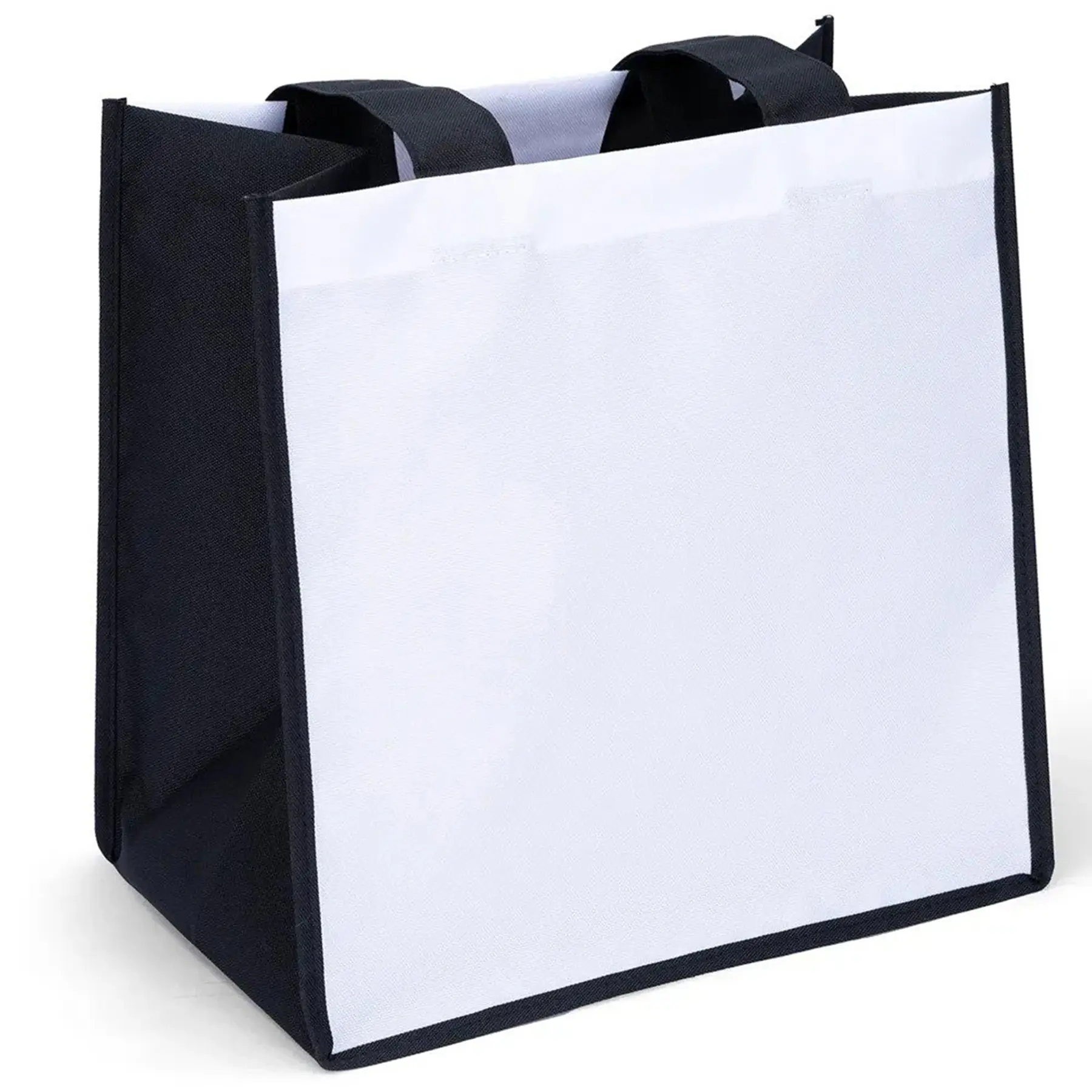 Heavy Duty Tote Bag Polyester Sublimation White Front Back