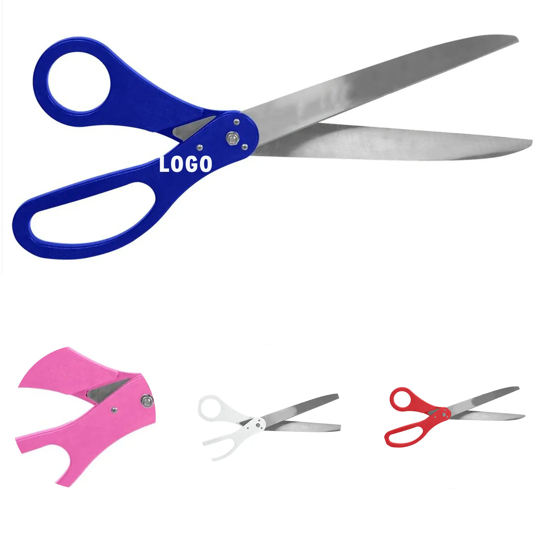 Oversized Grand Opening Ceremony Scissors with Colorful Handles 2