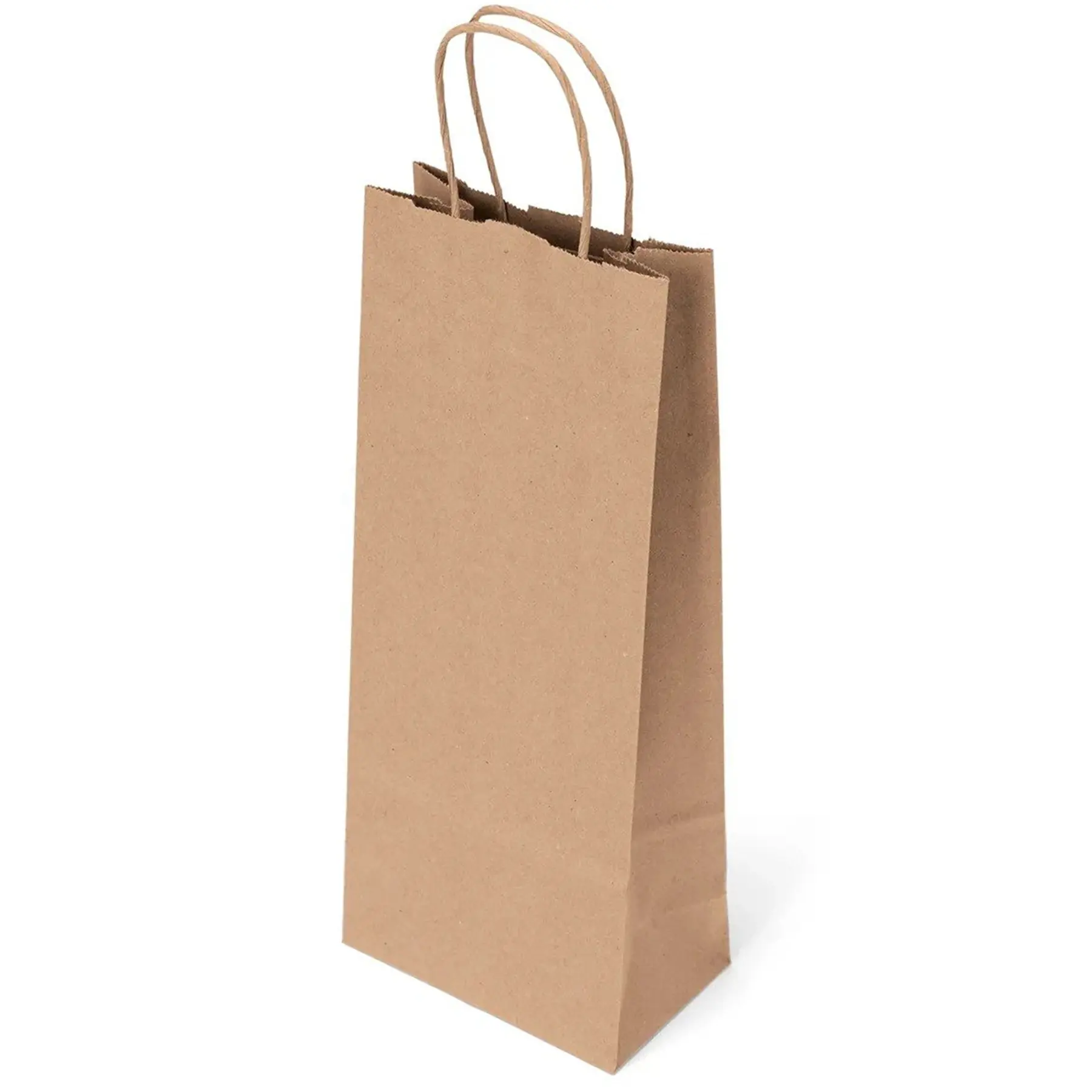 Brown Kraft Paper Shopping Bags Twisted Handles Recycled Eco Friendly