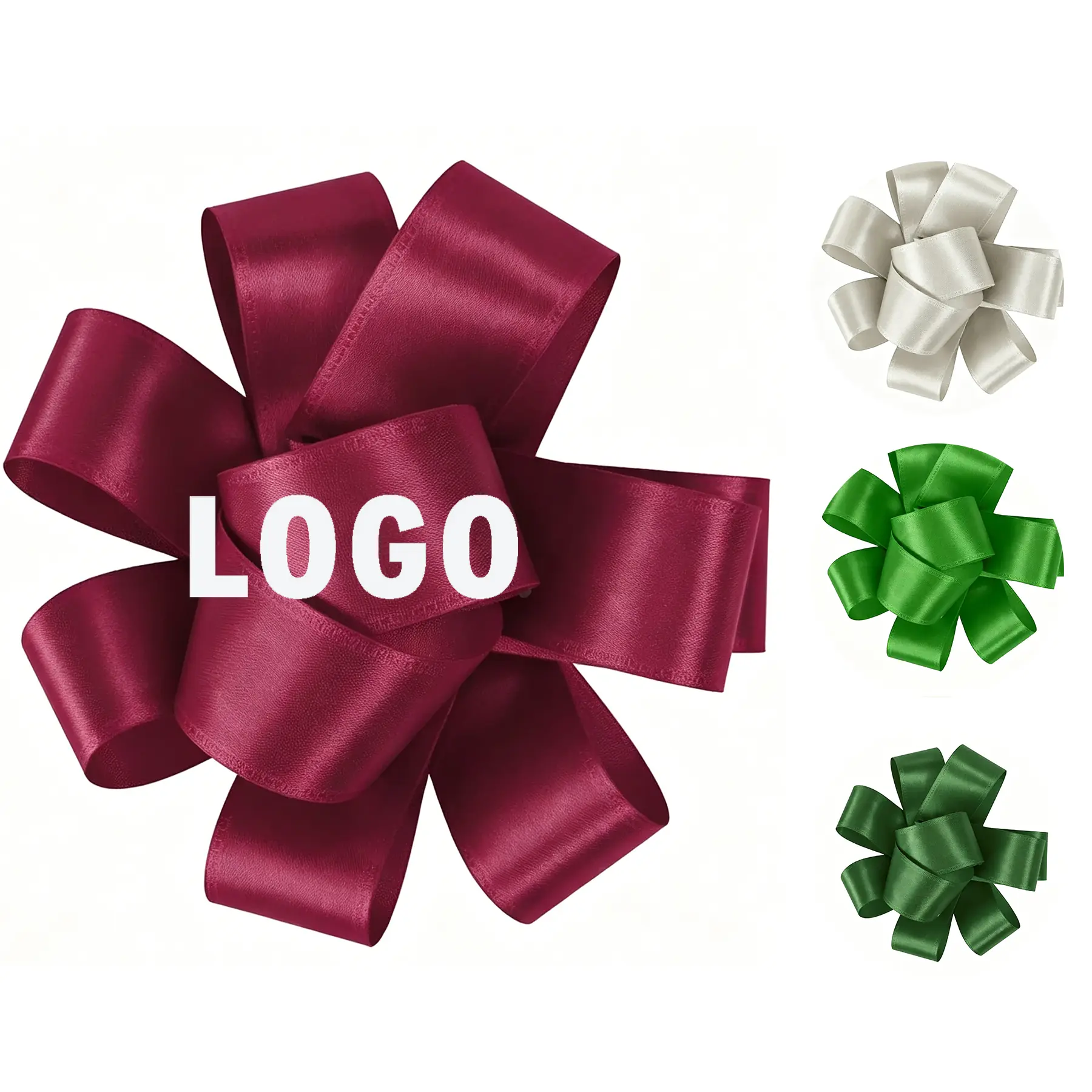 Sparkling Custom Satin Bow Badge 2