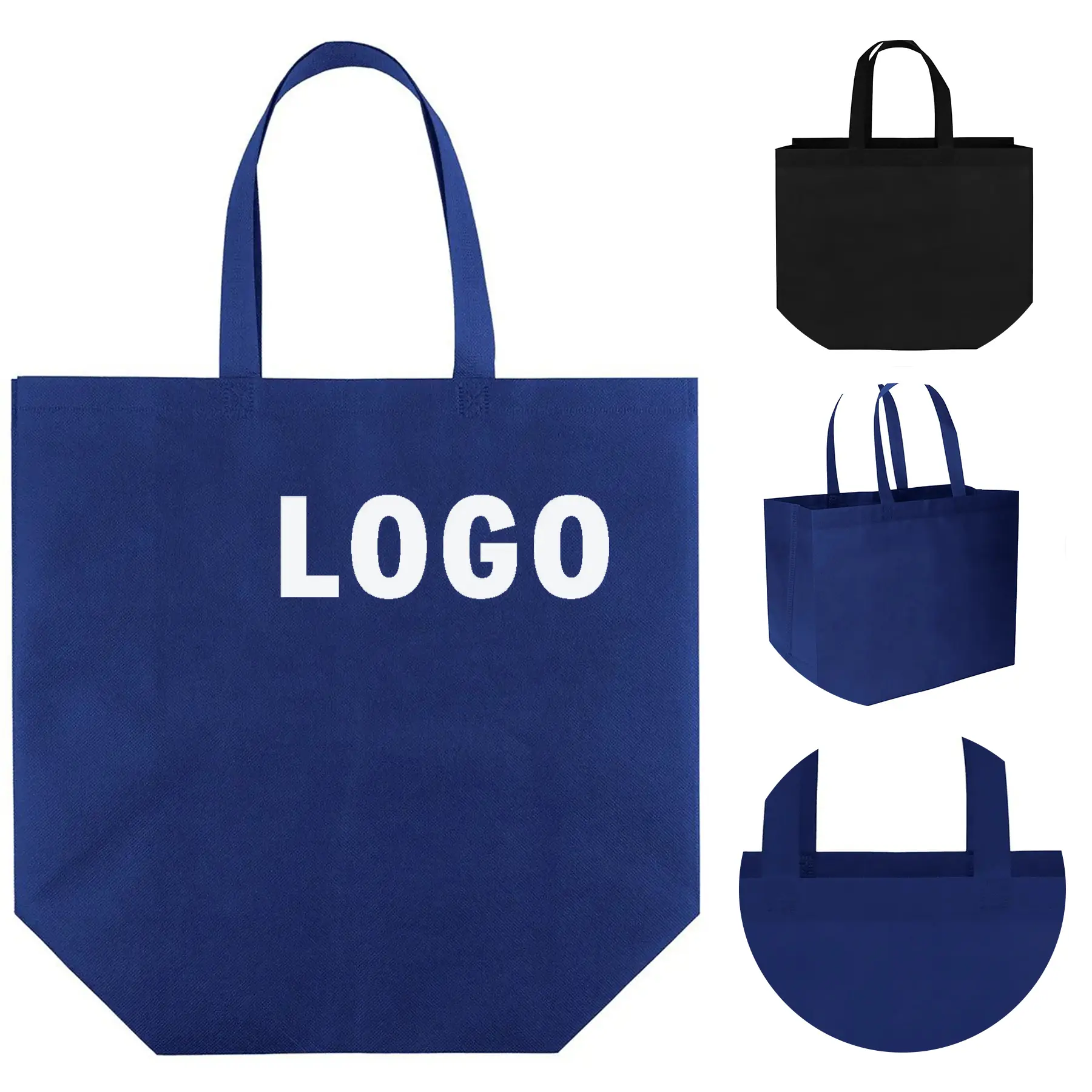 Glitter Non-Woven Shopping Tote Reusable Bag 2