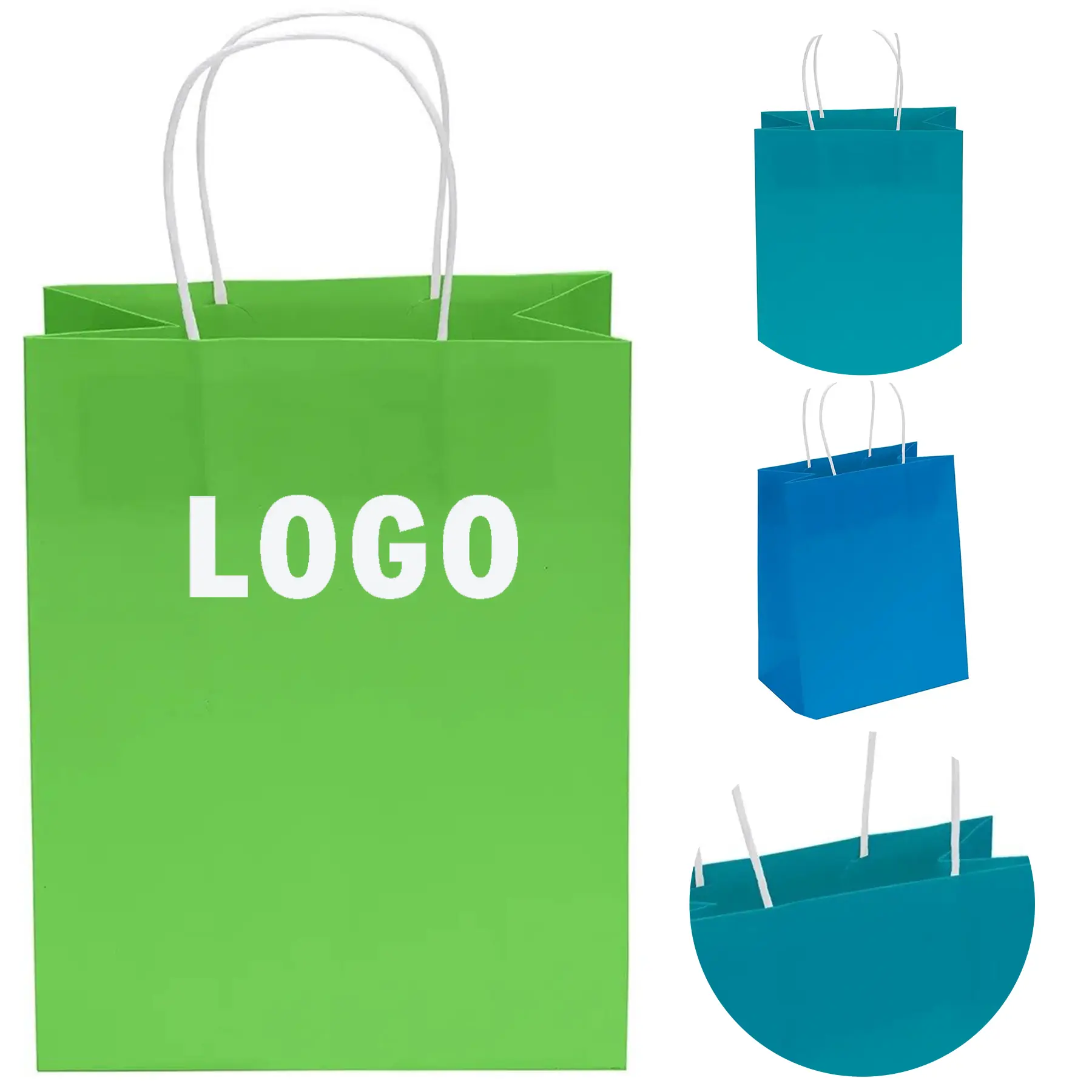 Mini Matte Paper Bags, 3 Pack, Assorted Bright Colors 2