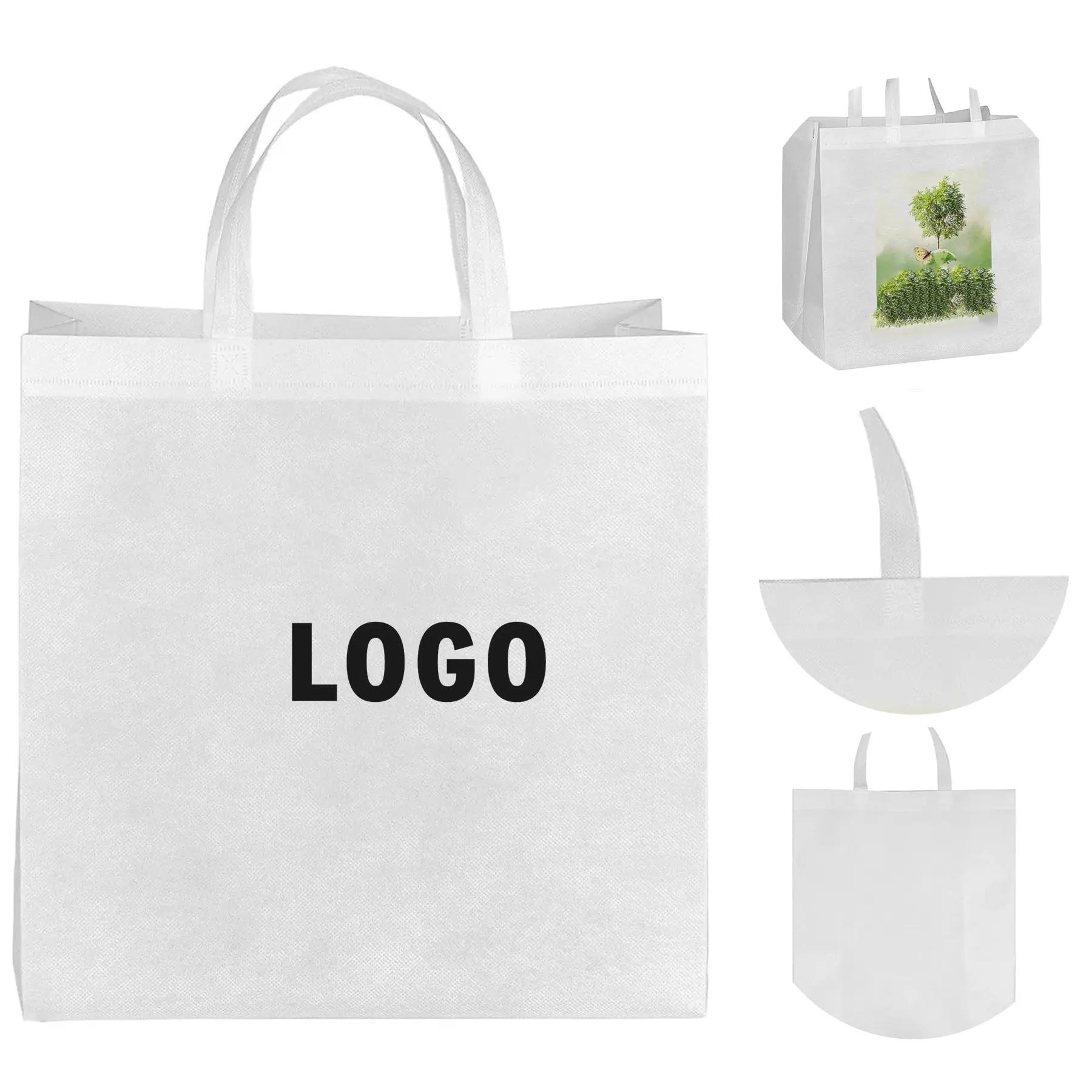 Eco Friendly R PET Non Woven Shopping Tote Sublimation Print 2
