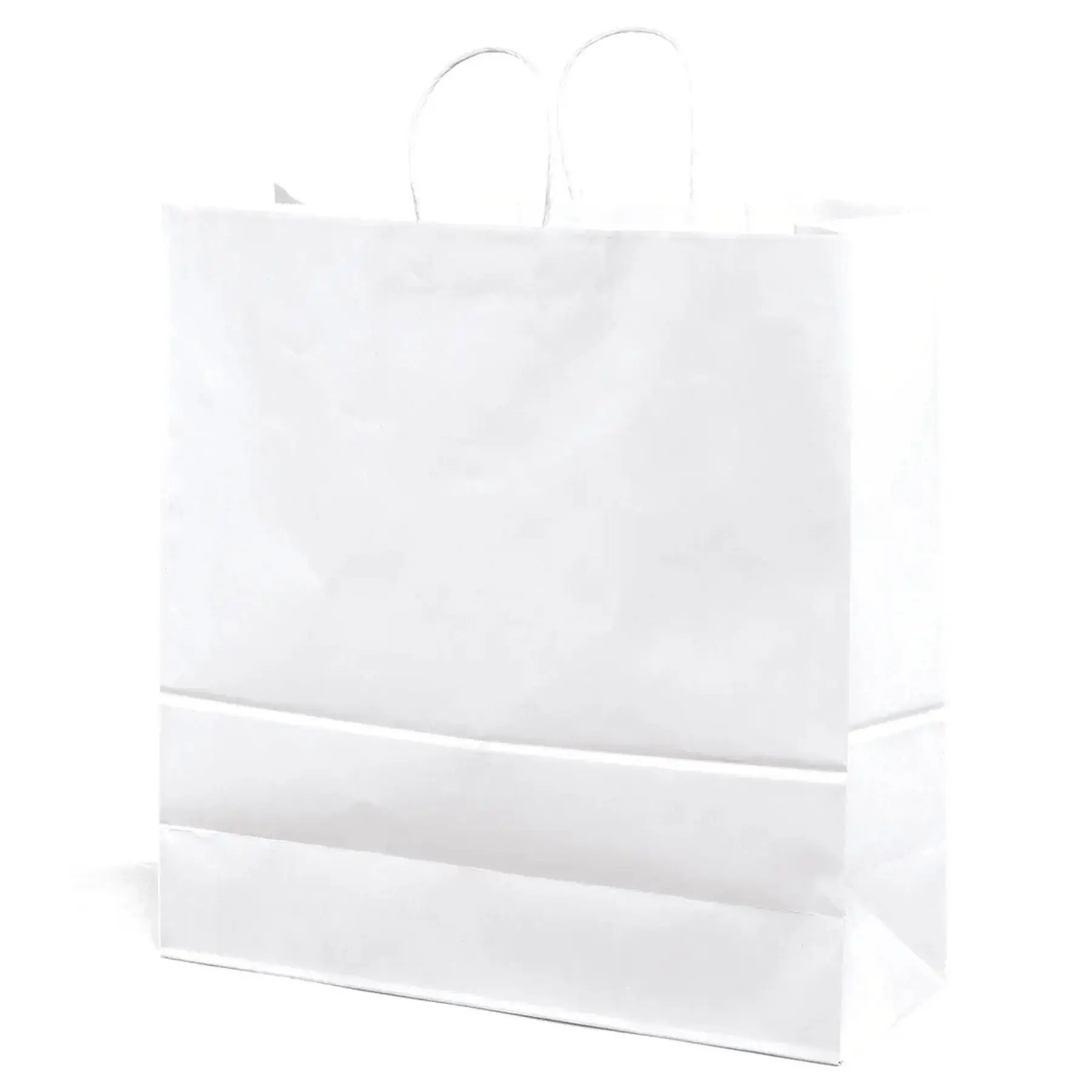 White Kraft Paper Shopping Bags Twisted Handles