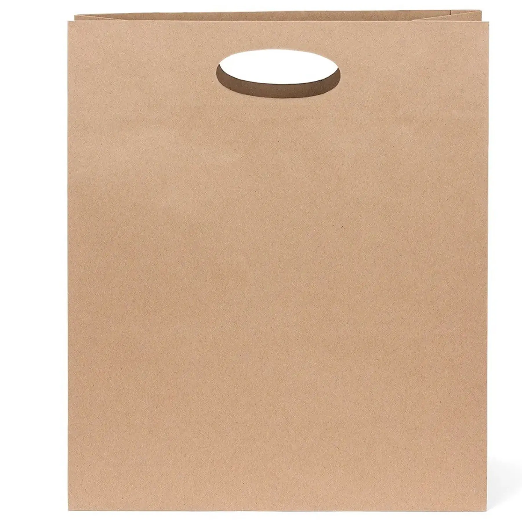 Eco Kraft Die Cut Shopping Bag Foil Design