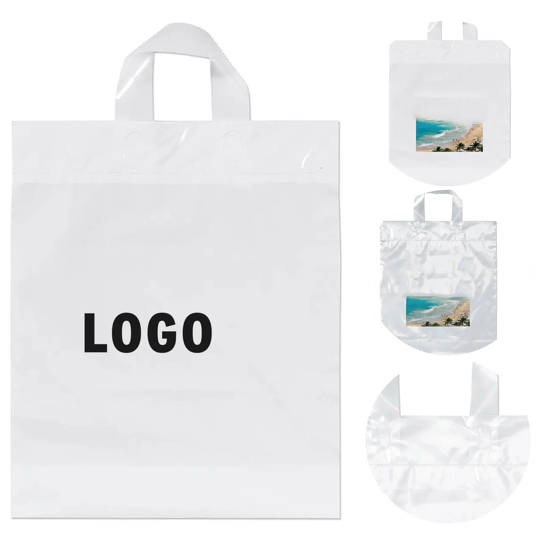 Custom Soft Loop Handle Bag Vibrant Color Options 2