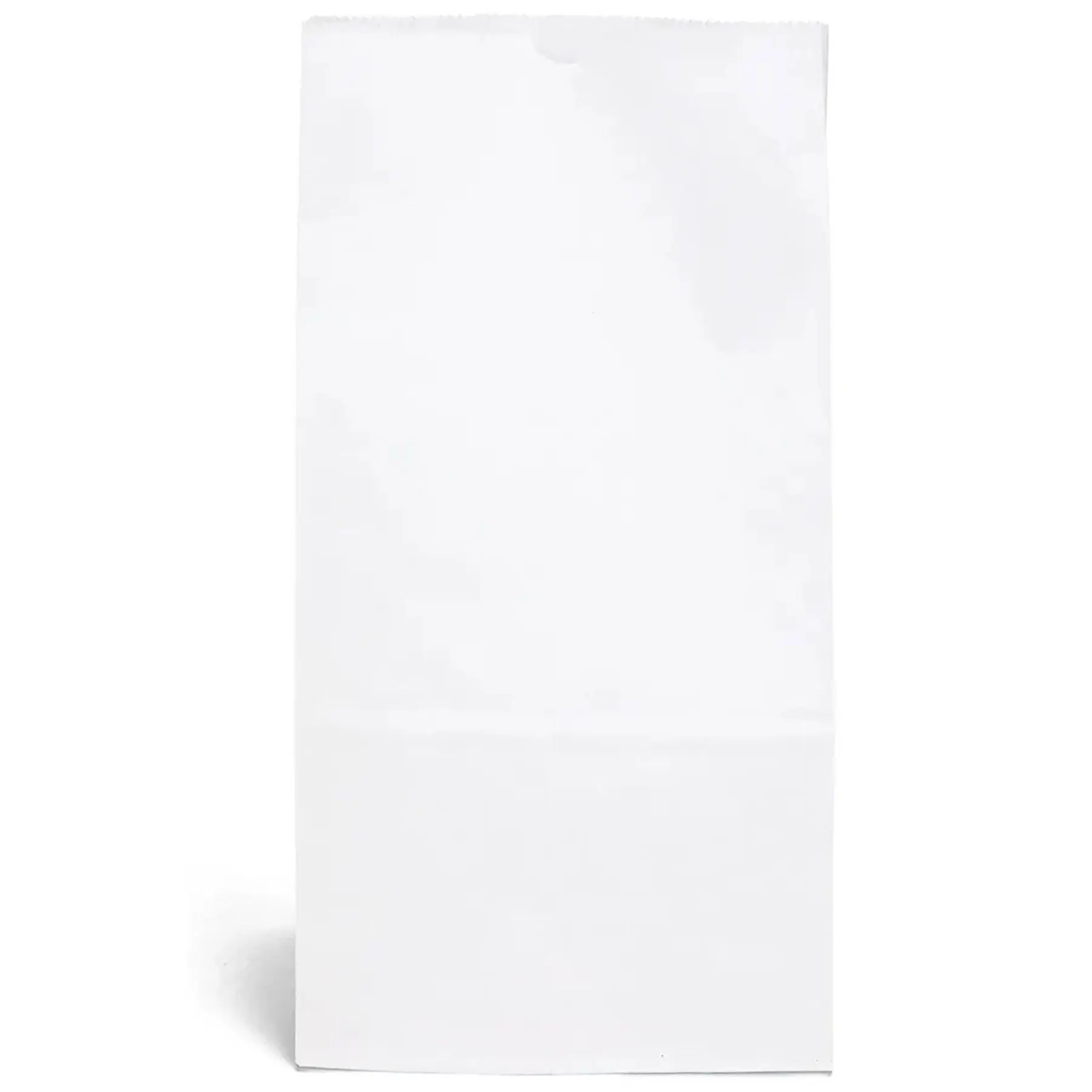 White Paper Gift Sack Foil Print Serrated Top