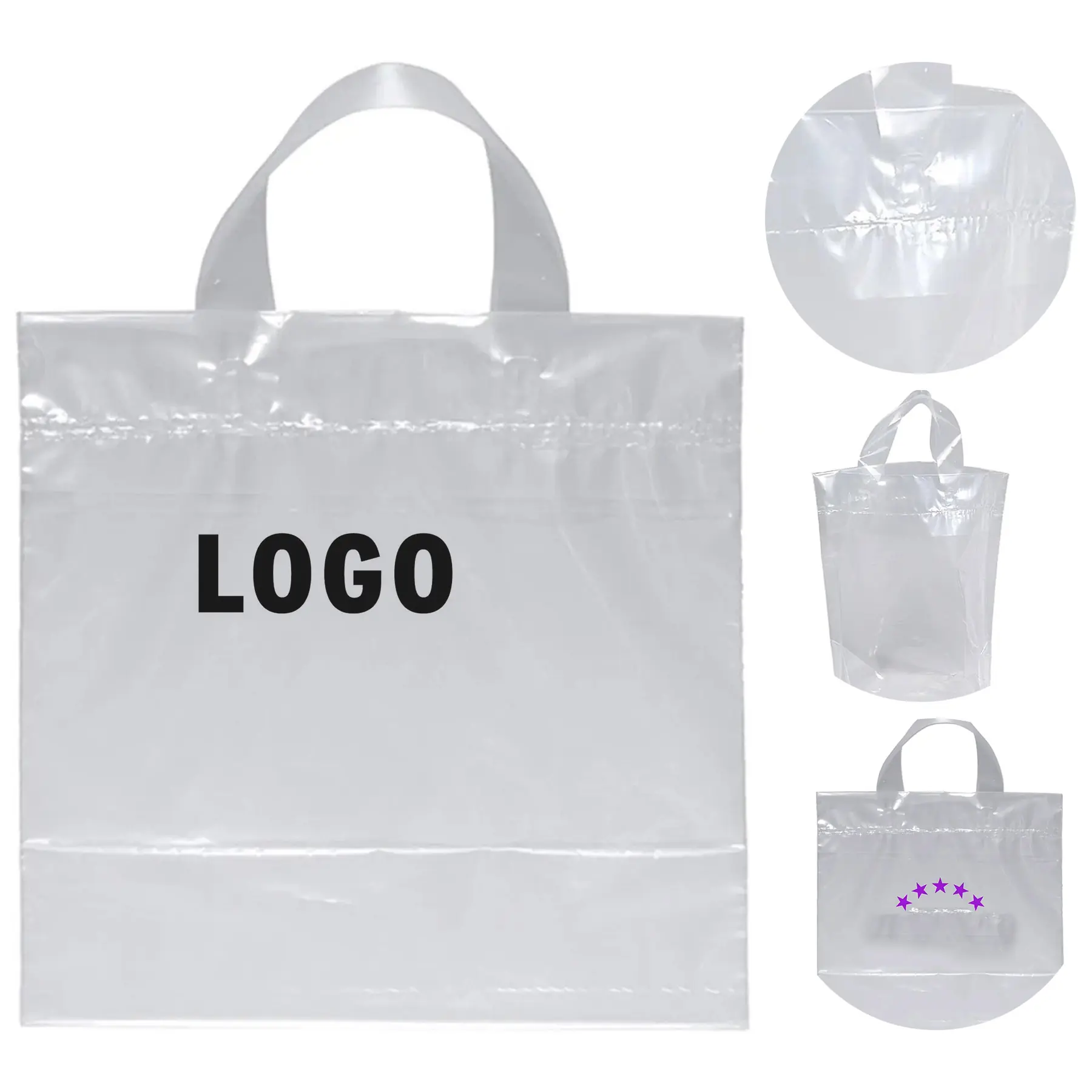 Soft Loop Handle Tote Bags Multicolor Durable Design 2