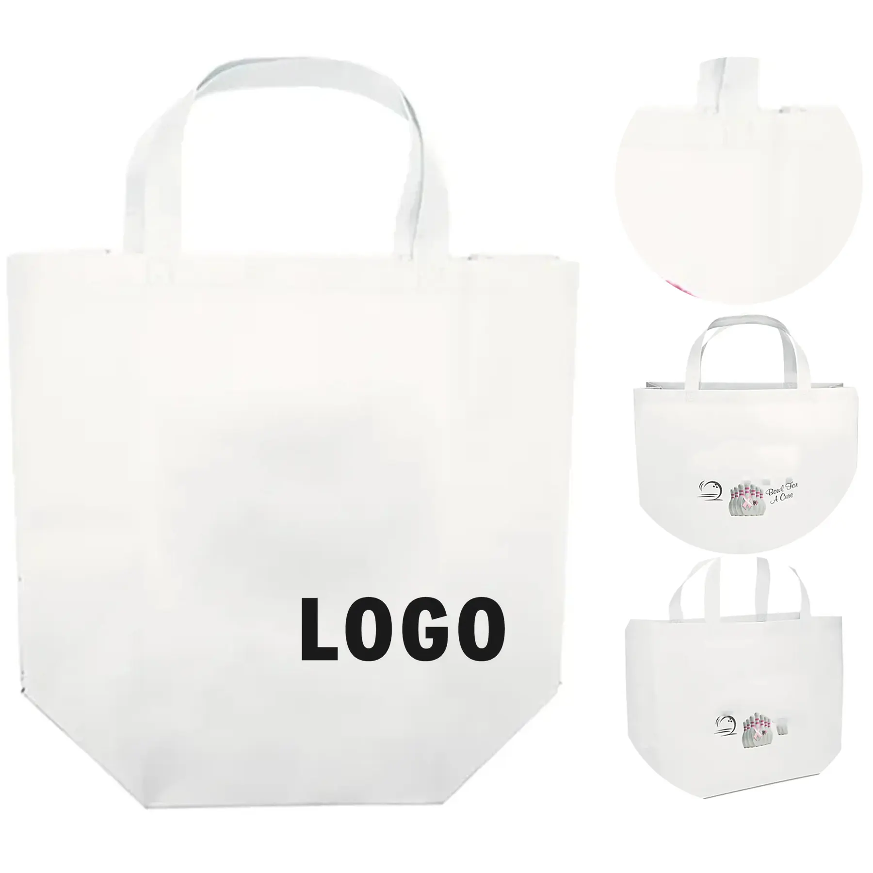 Budget Reusable Tote Bag - Heavy Duty Non Woven Vibrant Color Shopping Tote 2