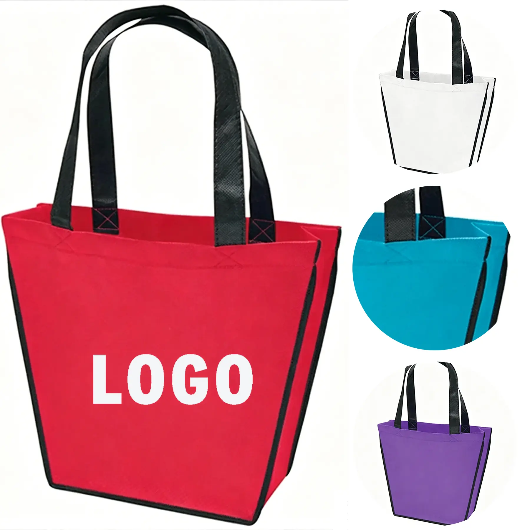 Festival Glitter Nonwoven Tote Bag 2