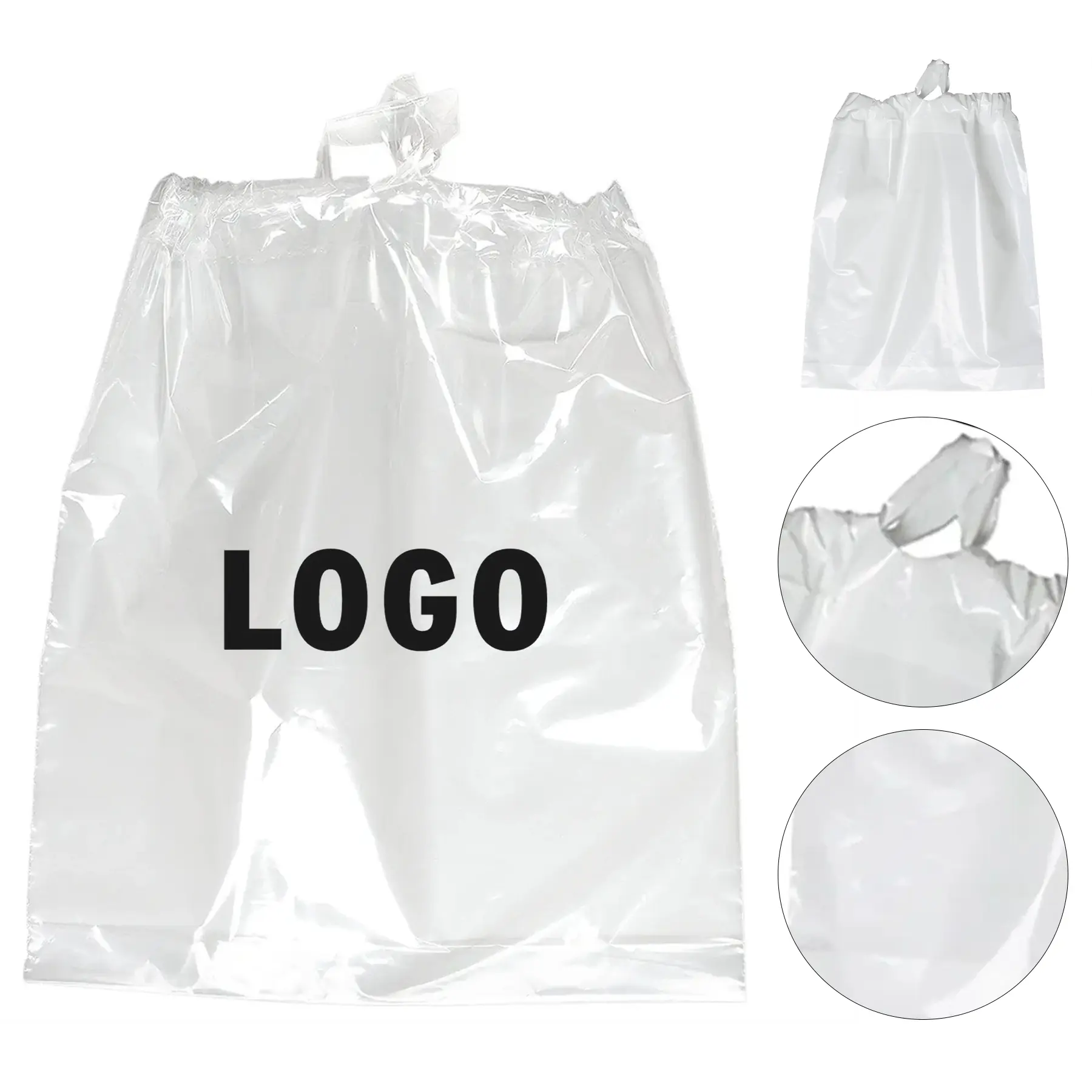 Vivid Color Plastic Drawstring Bag 2