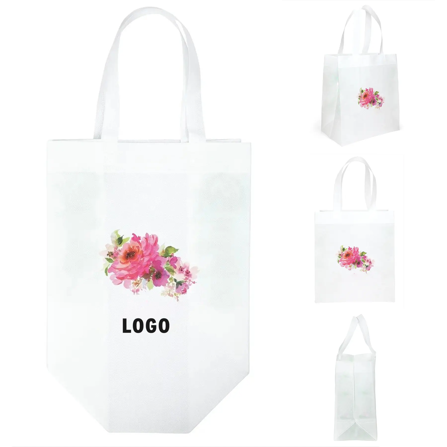 Colorful Non-Woven Reusable Tote Bag for Shopping 2