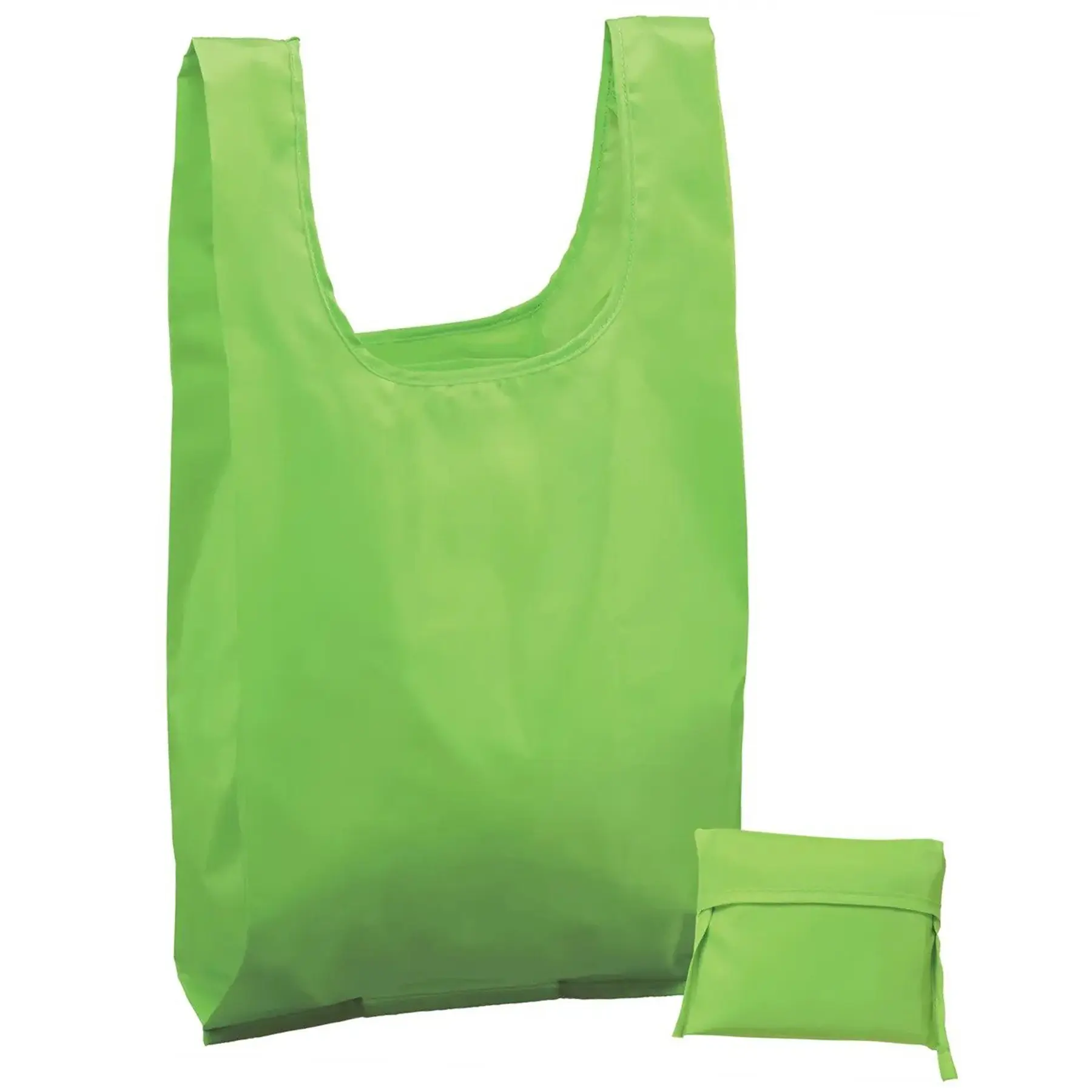 Lightweight Polyester Foldable Shopping Tote with Secret Interior Pocket
