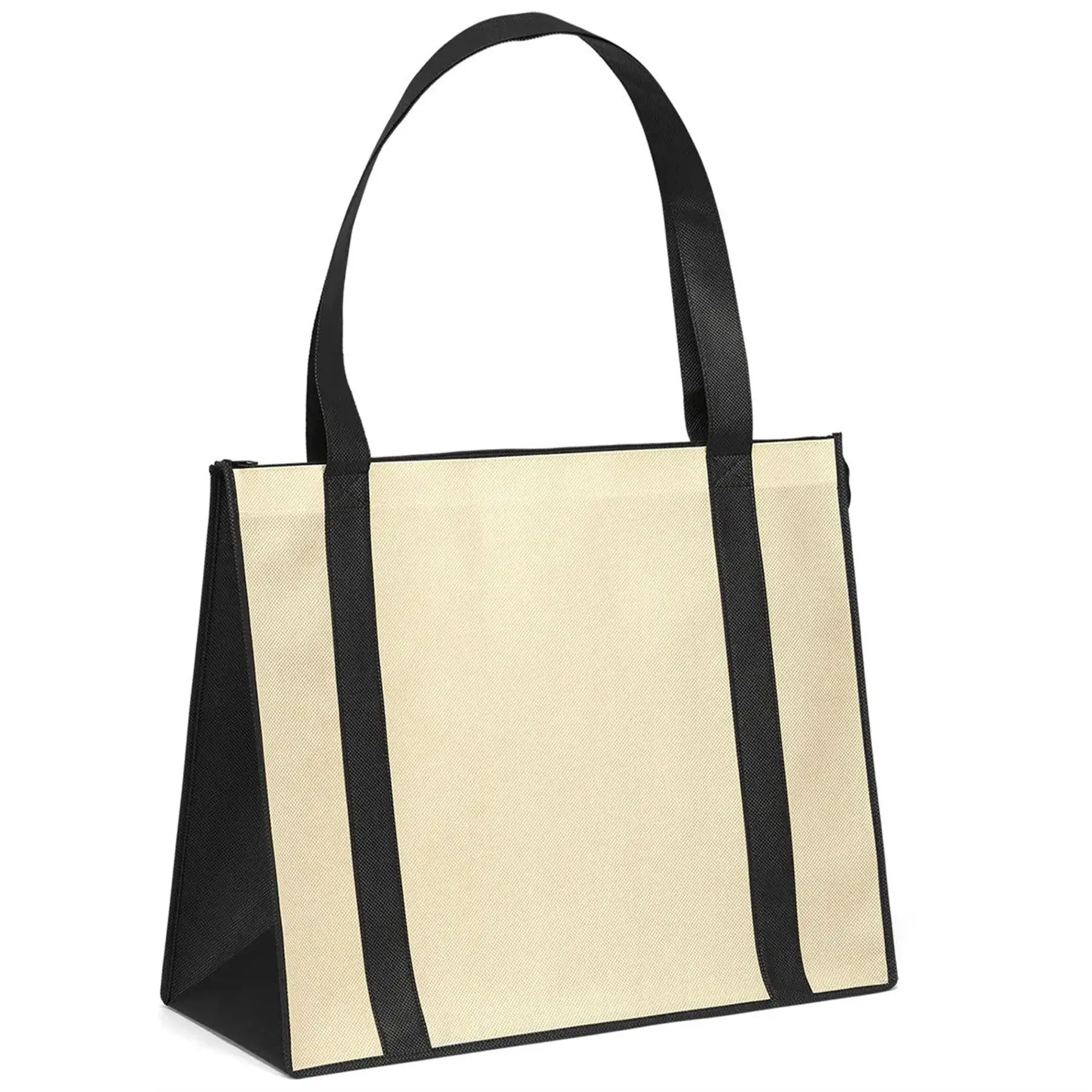 Multicolor Zipper Tote Bag