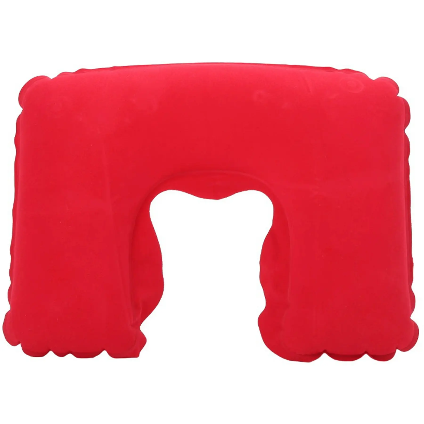 Compact Inflatable Travel Neck Support Cushion with Storage Pouch