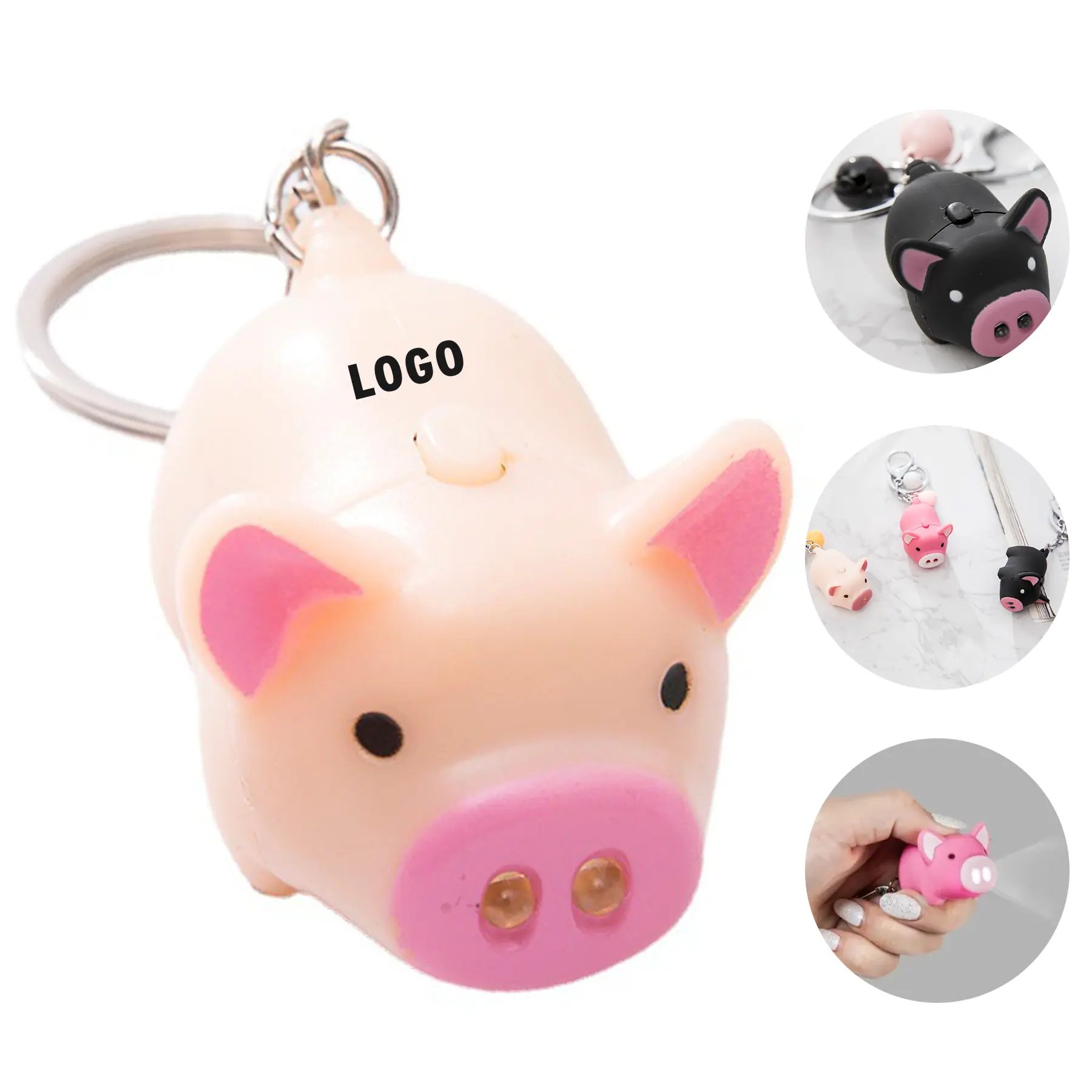 Playful Animal Noises Keyring Flashlight 2