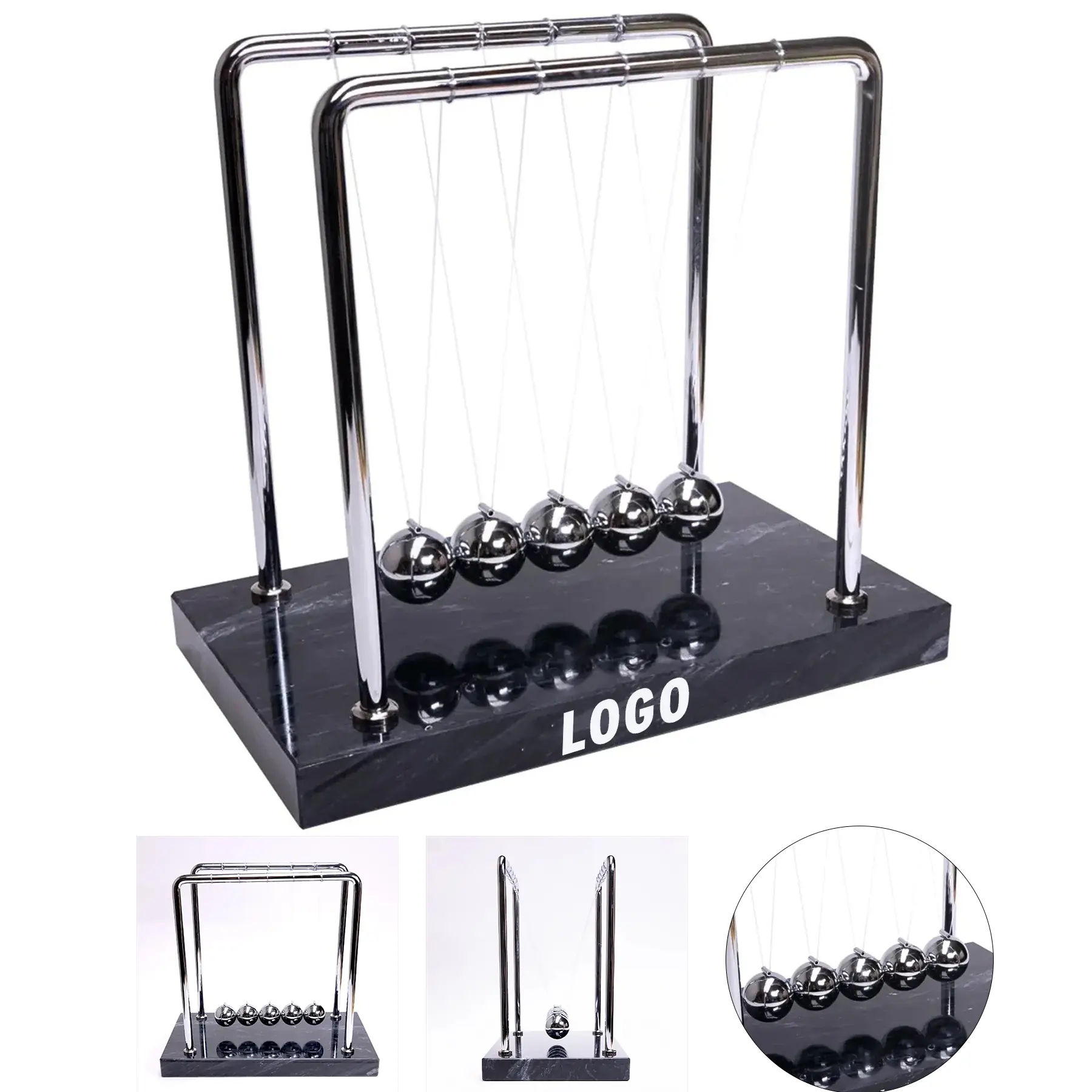 Marble Kinetic Desk Swing Balls 2