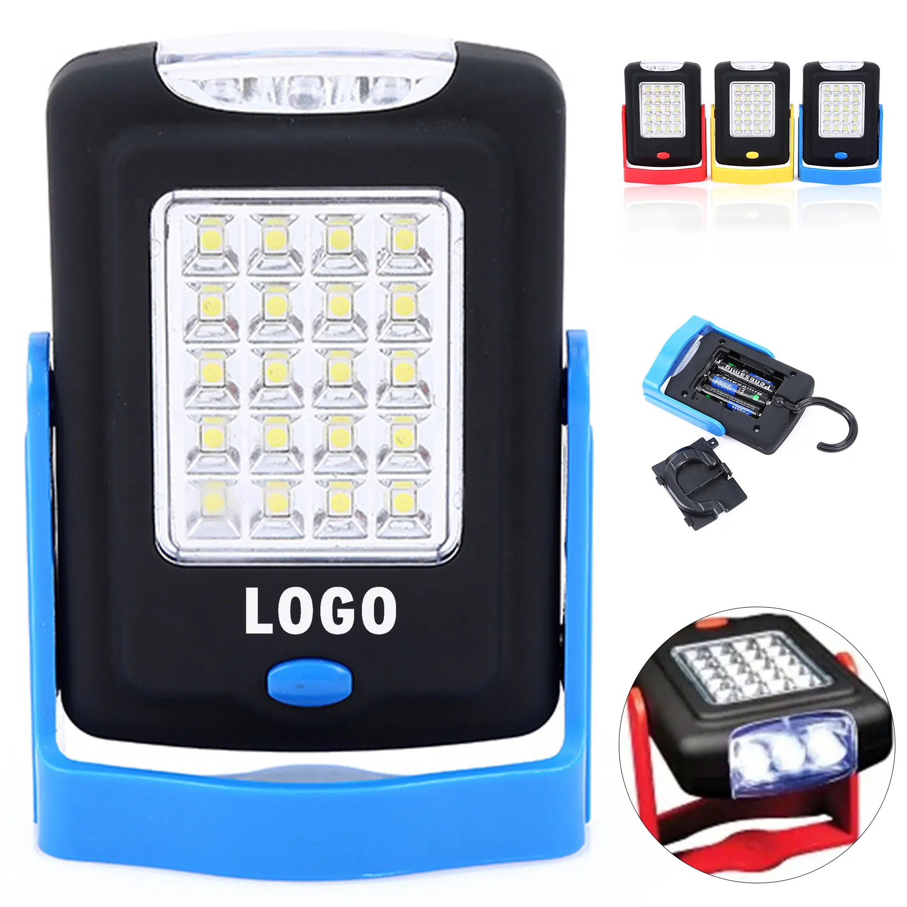 Magnetic Work Light Adjustable Hook Base Portable LED 2